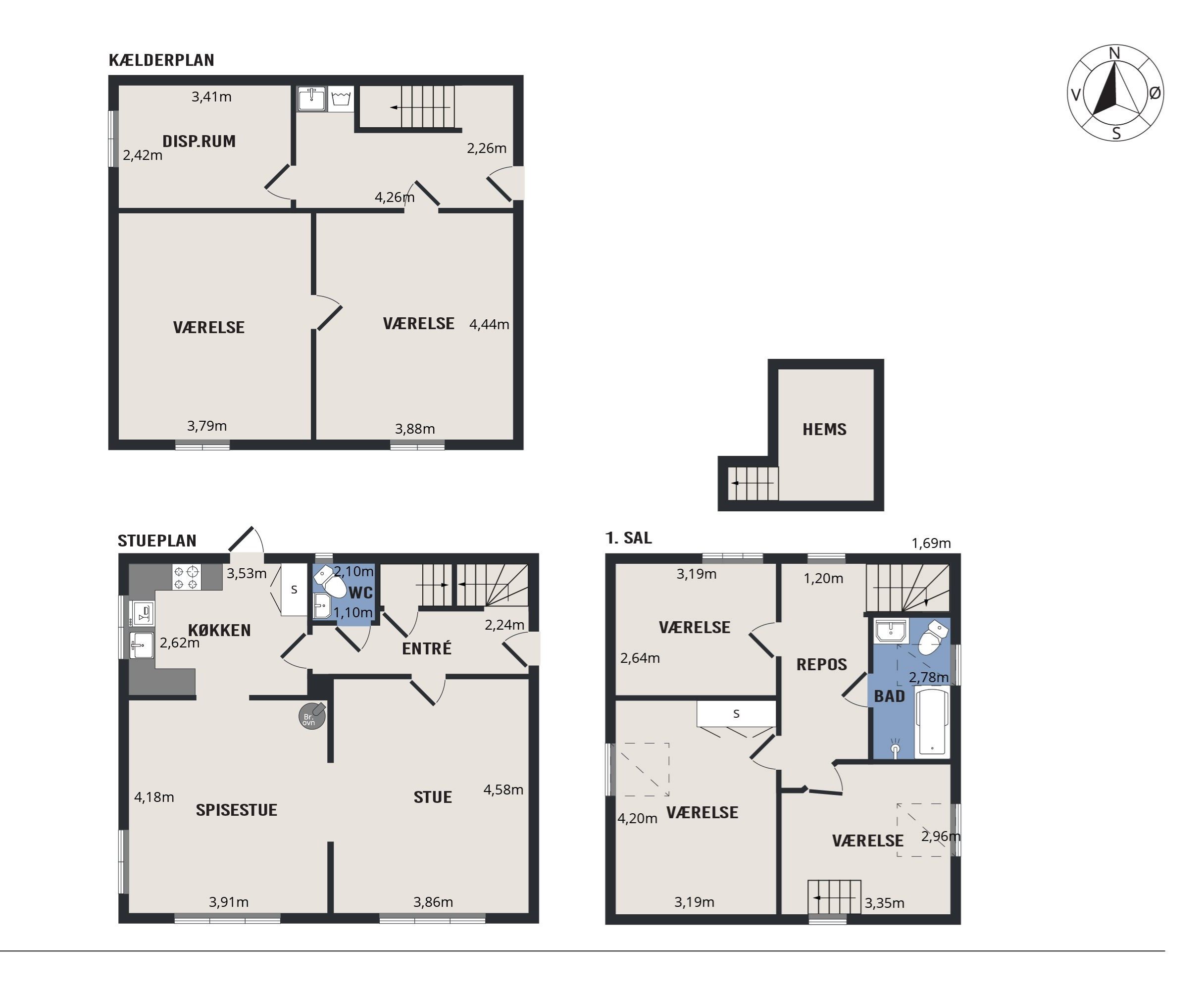 Plantegninger billede af Øster Møllevej 21, 5600 Faaborg