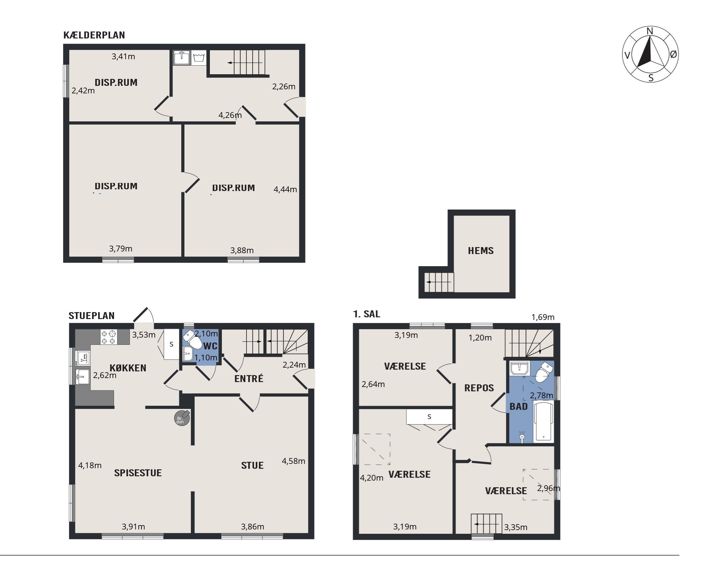 Plantegninger billede af Øster Møllevej 21, 5600 Faaborg