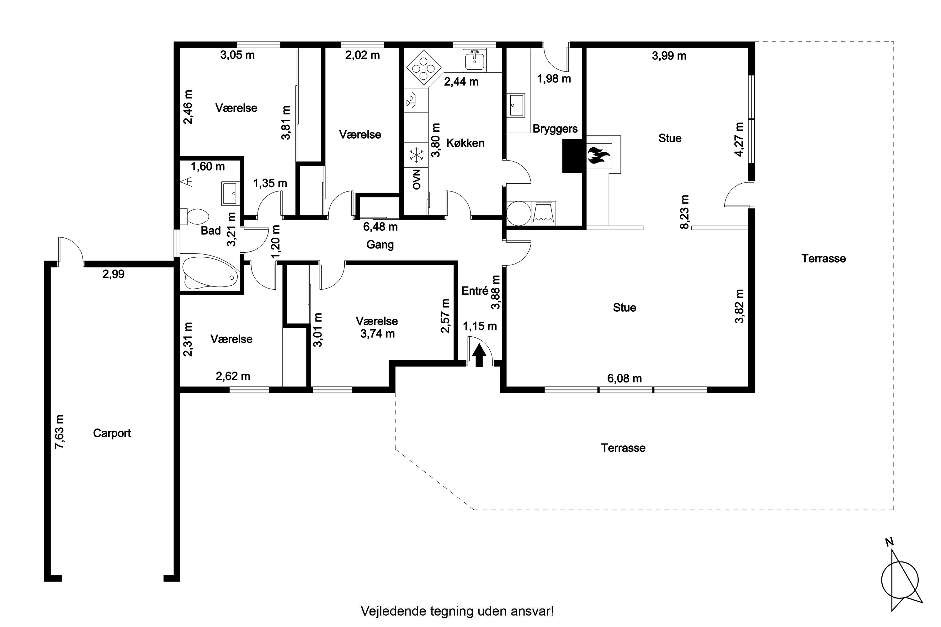 Plantegninger billede af Nøddevænget 12, Haldbjerg, 9900 Frederikshavn