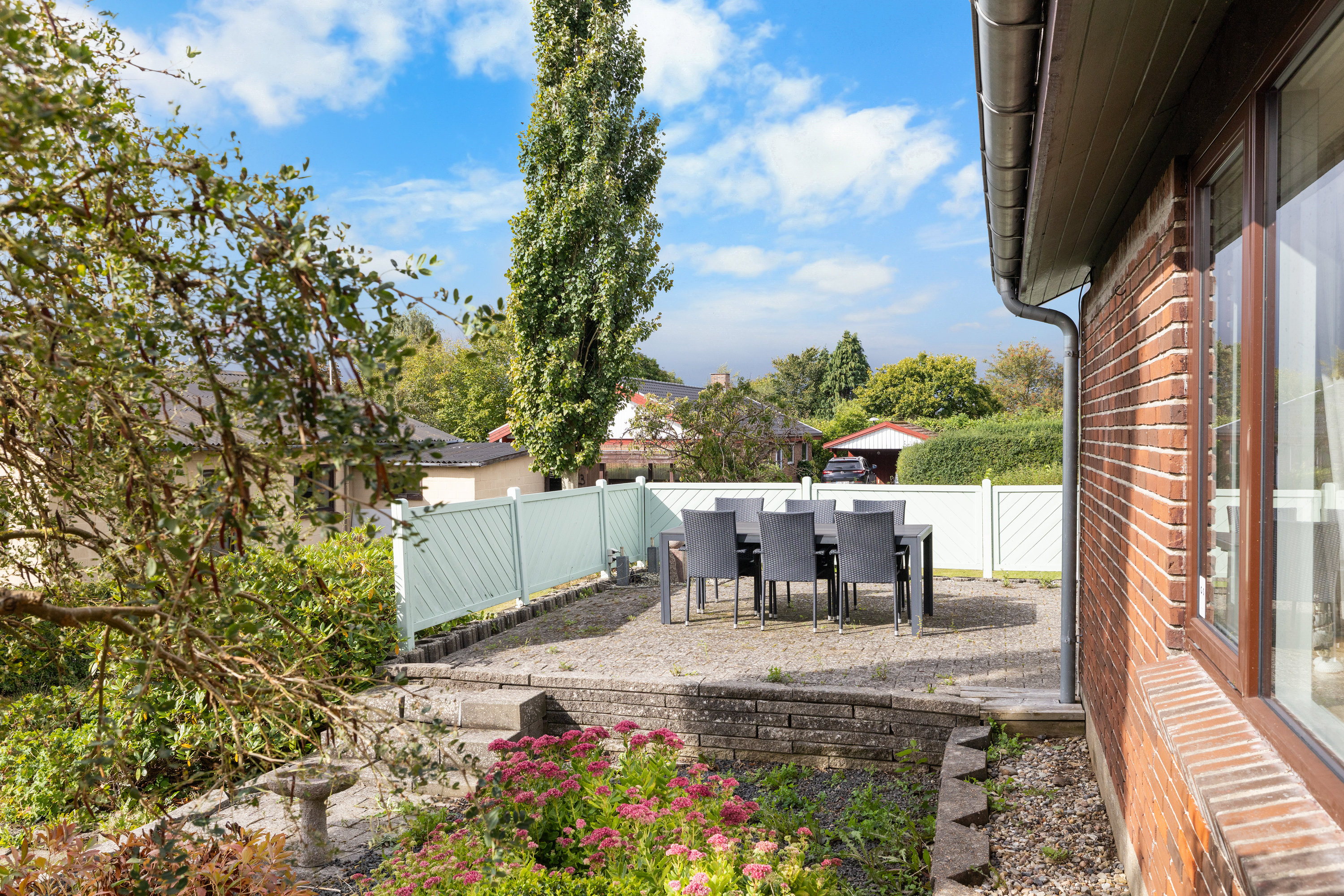 Fremhævet terrasse billede i fuldskærmstilstand. Billede af Poppelvænget 21, Taulov, 7000 Fredericia