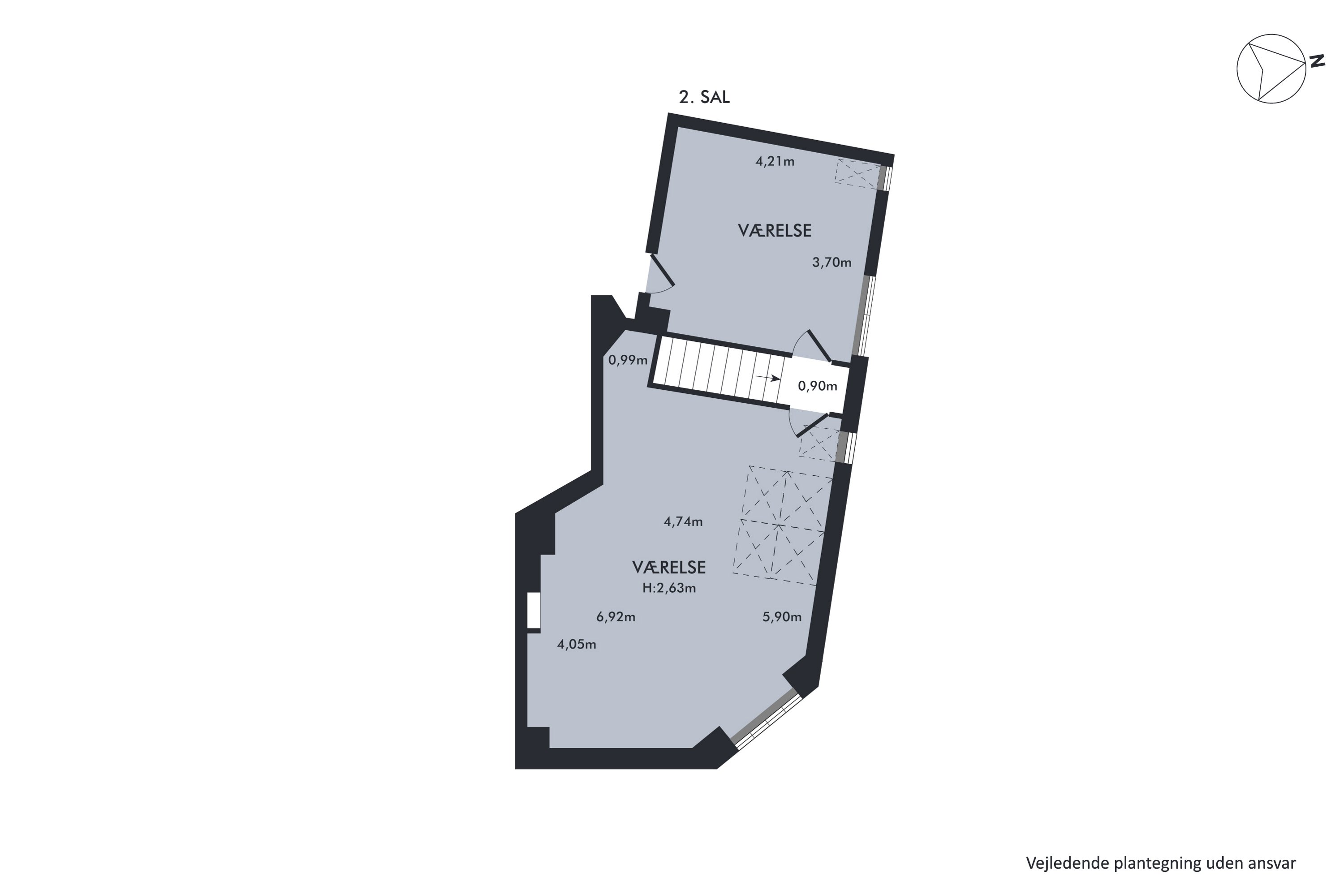 Plantegninger billede af Bülowsvej 5C, 4. th., 1870 Frederiksberg C