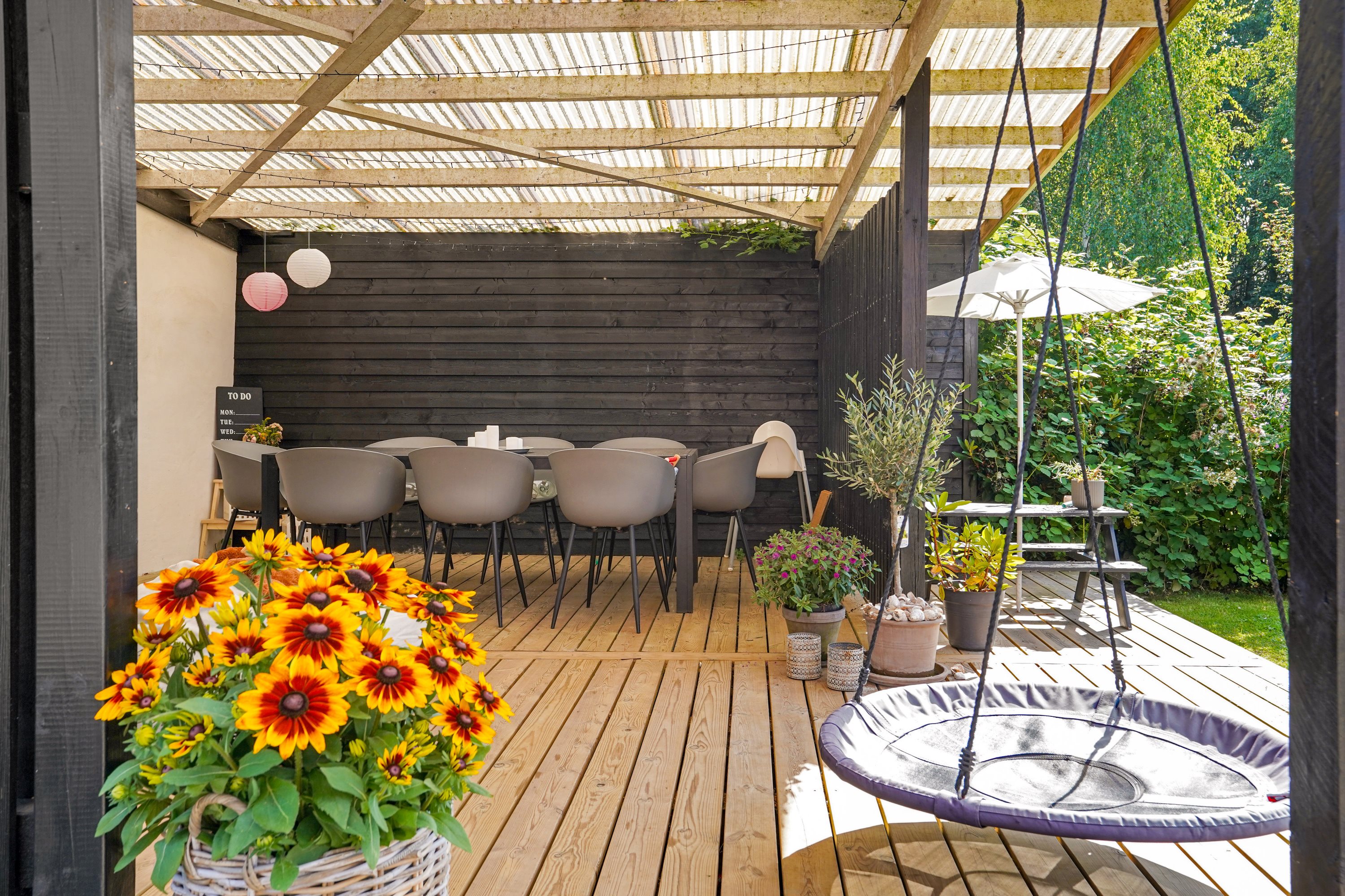 Fremhævet terrasse billede i fuldskærmstilstand. Billede af Sildegravsbanken 2, Blanke, 5466 Asperup