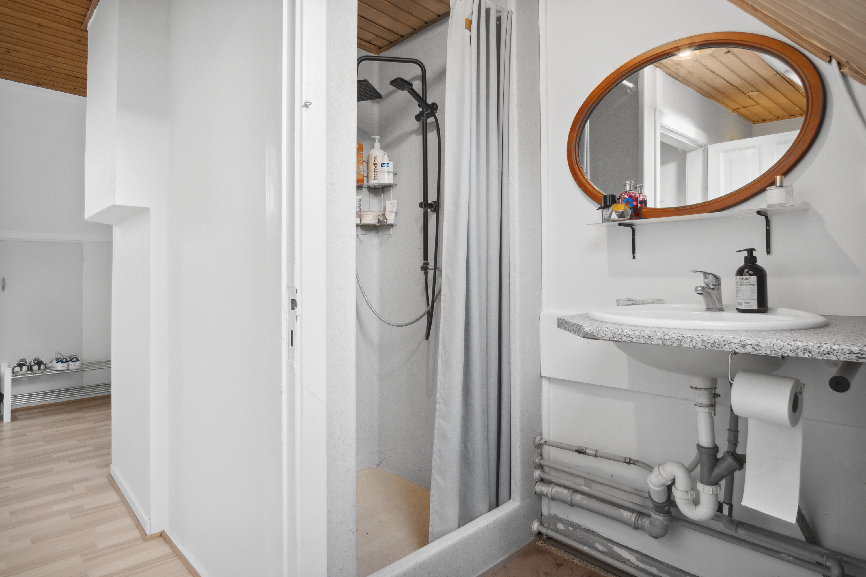 Fremhævet badeværelse billede i fuldskærmstilstand. Billede af Præstegade 22, 6760 Ribe