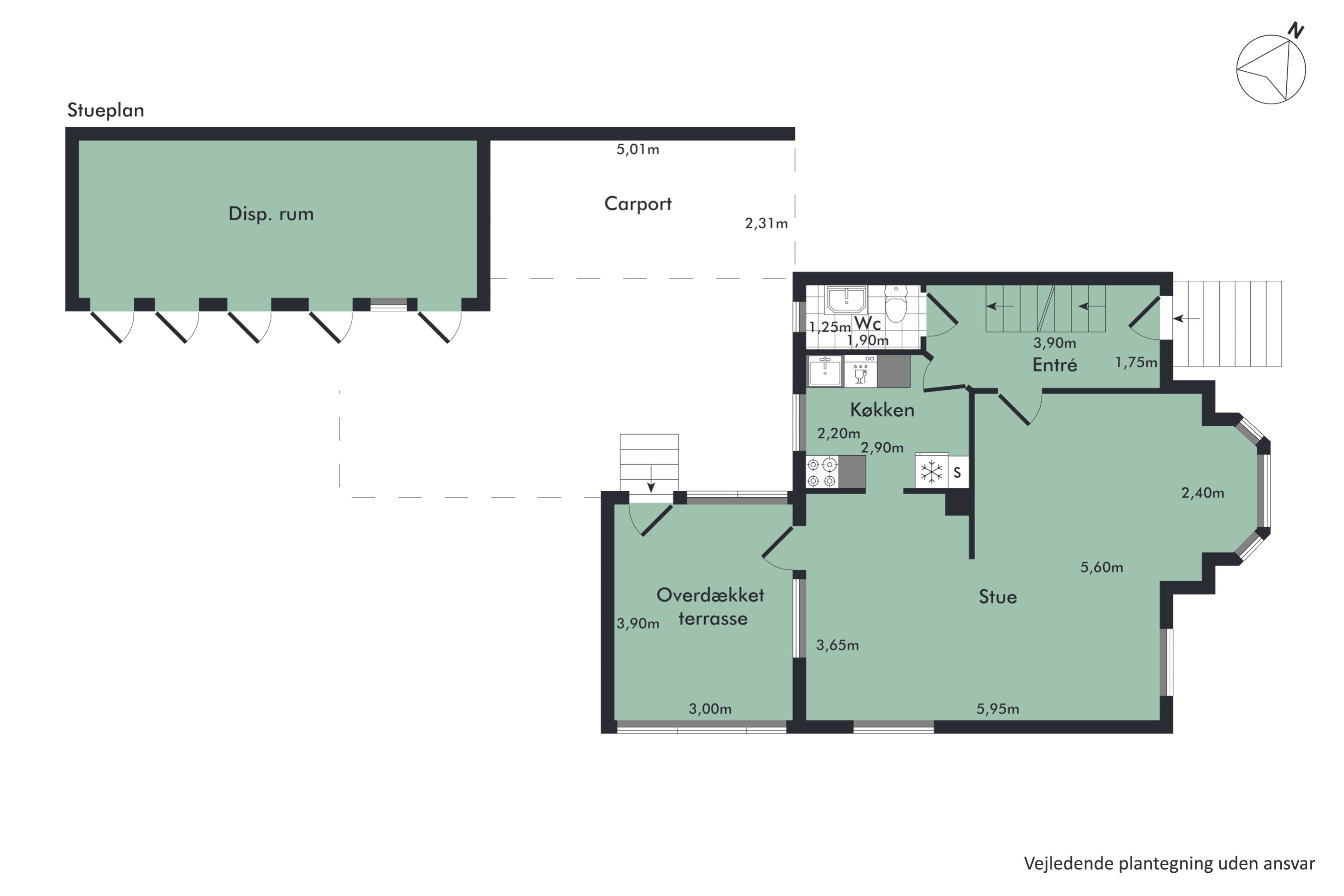 Plantegninger billede af Hadsundvej 178, Vejgaard, 9000 Aalborg