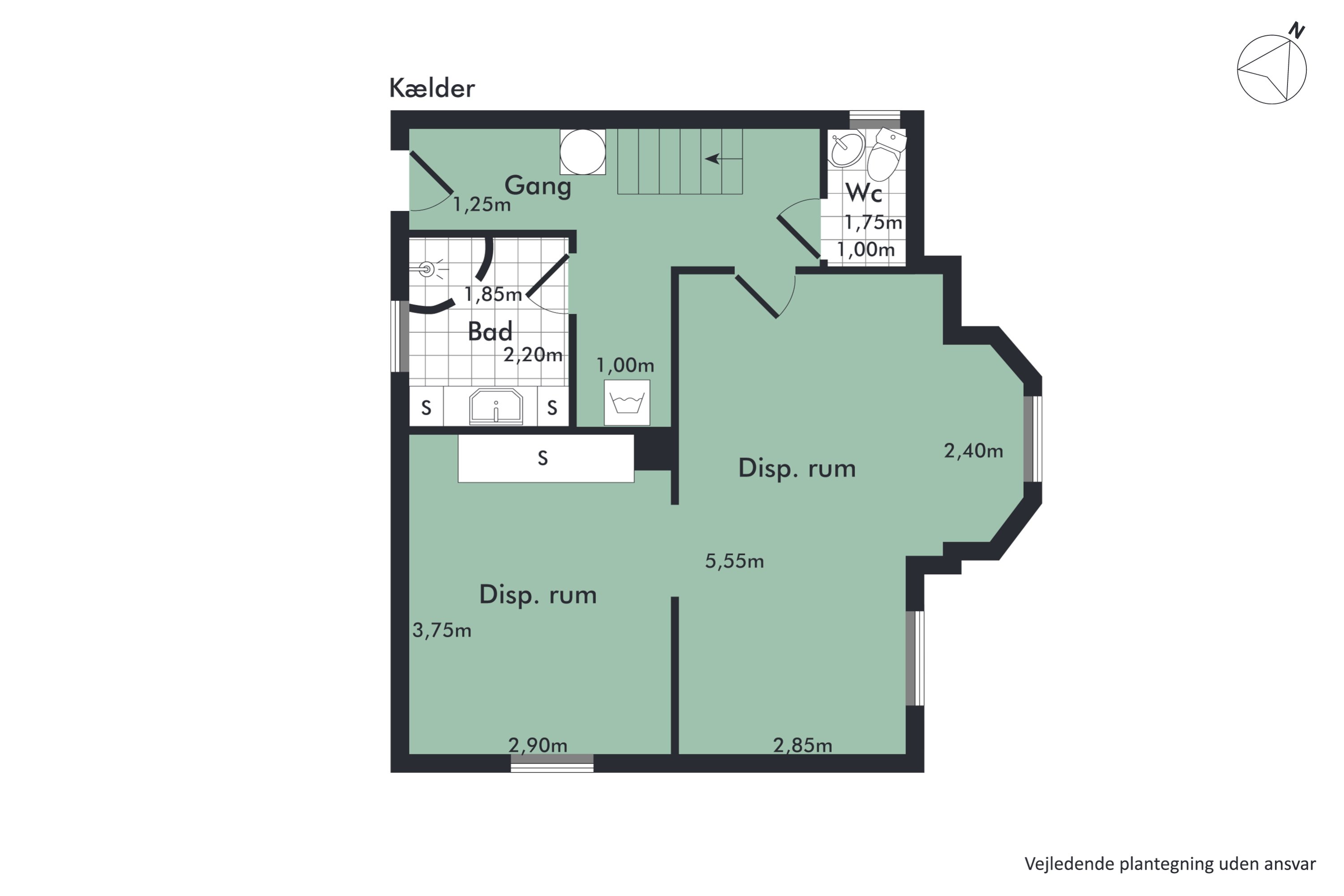 Plantegninger billede af Hadsundvej 178, Vejgaard, 9000 Aalborg