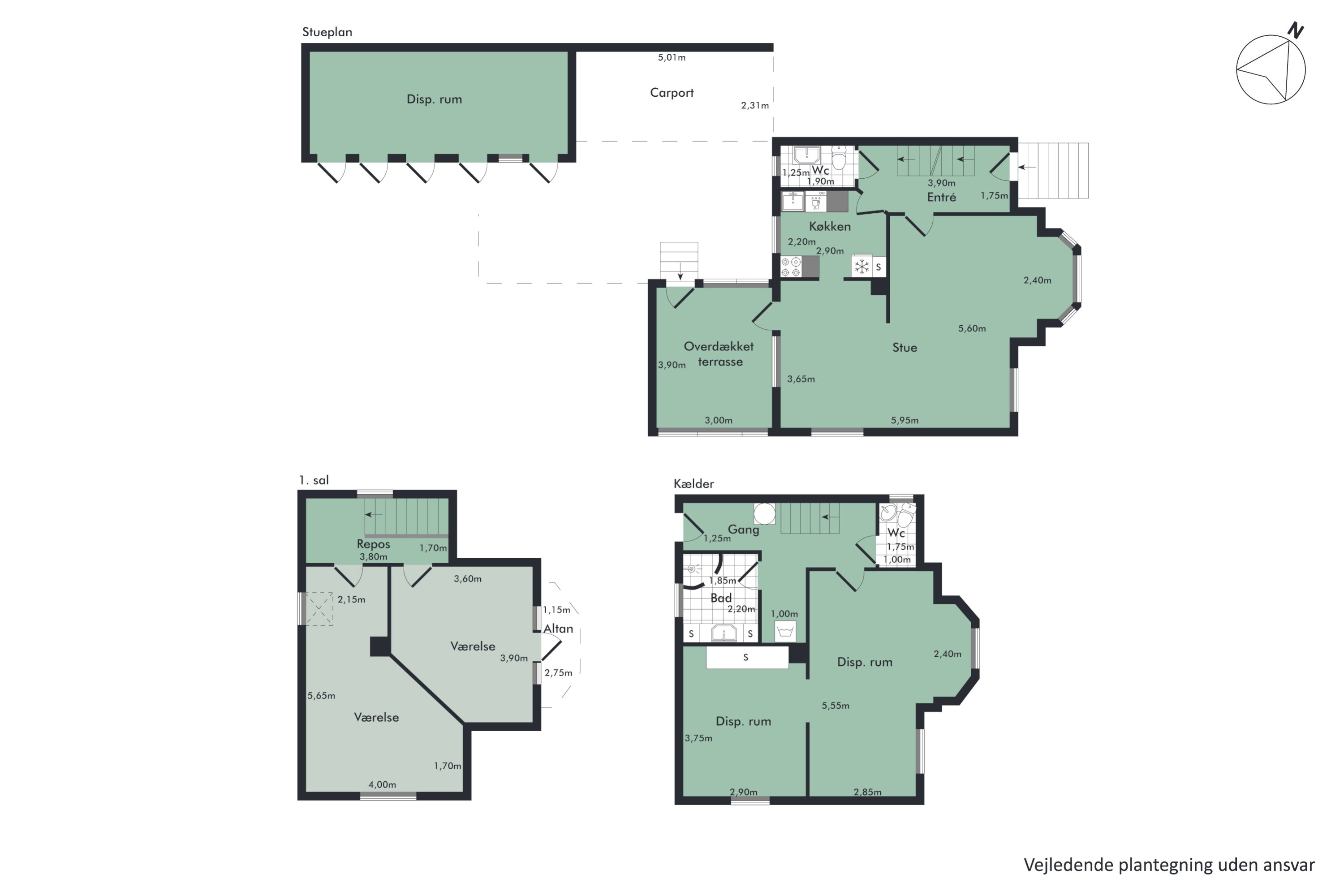 Plantegninger billede af Hadsundvej 178, Vejgaard, 9000 Aalborg