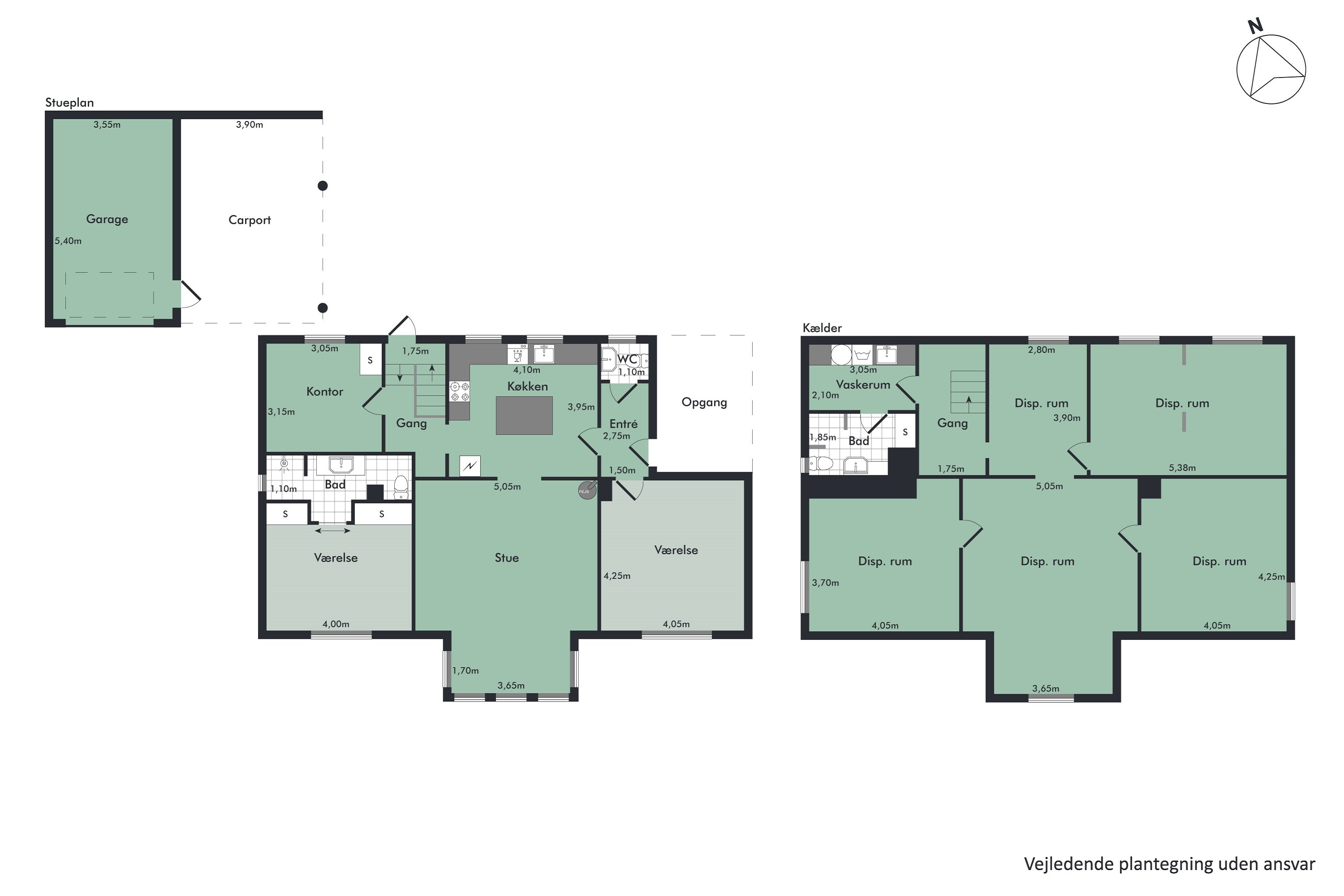 Plantegninger billede af Annebergvej 12, st.., 9000 Aalborg