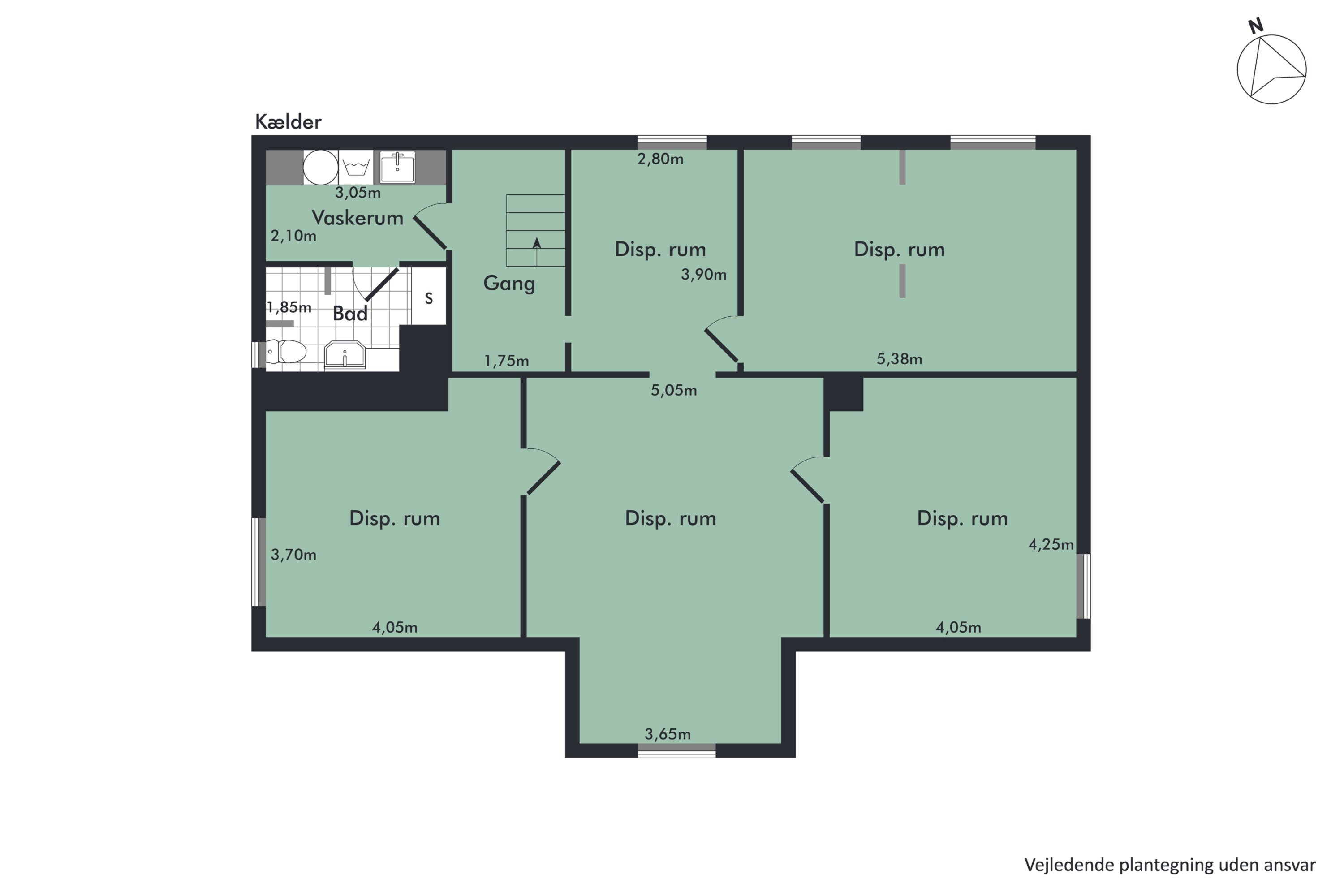 Plantegninger billede af Annebergvej 12, st.., 9000 Aalborg