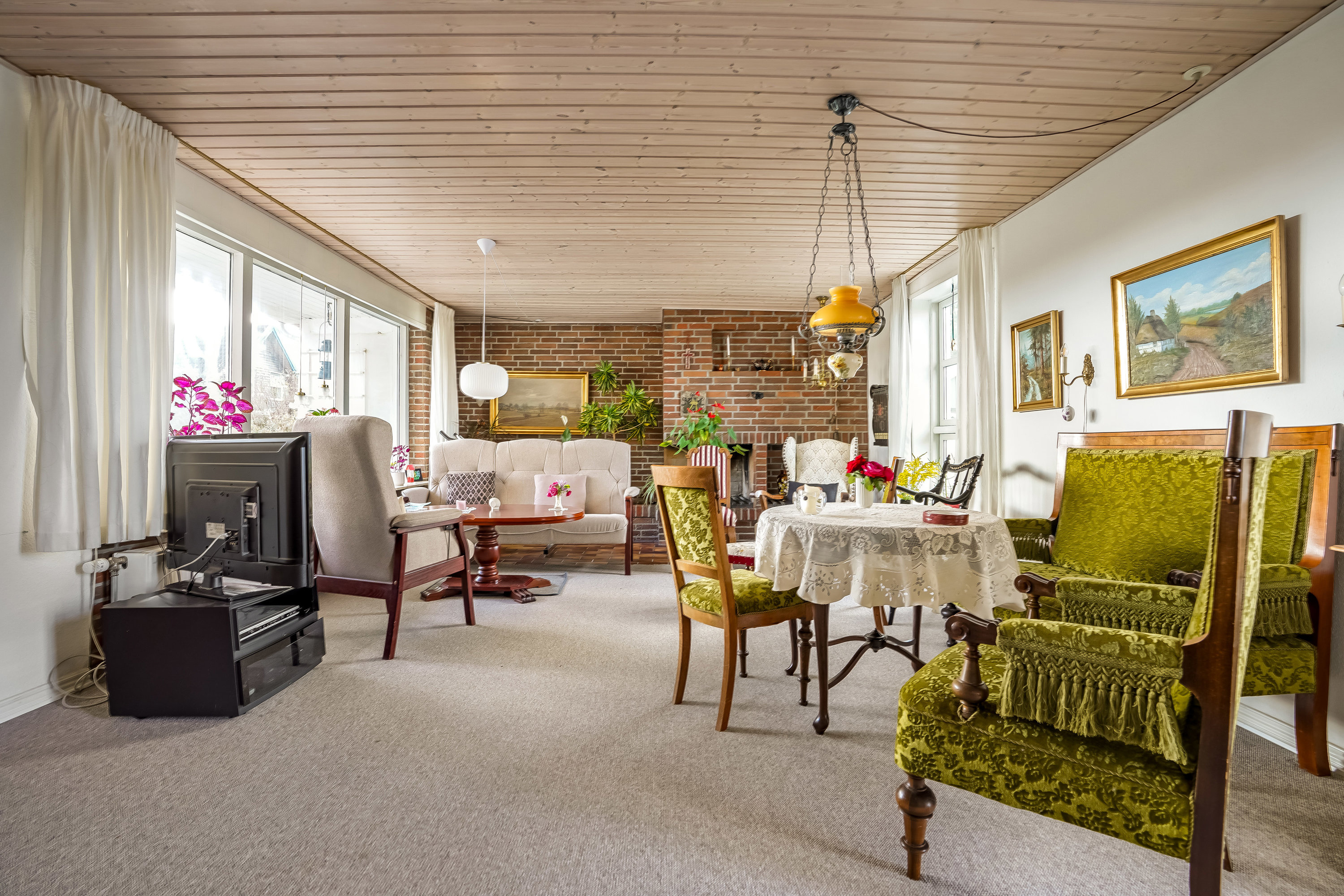 Fremhævet stue billede i fuldskærmstilstand. Billede af Agervej 7, Sandvad, 7300 Jelling