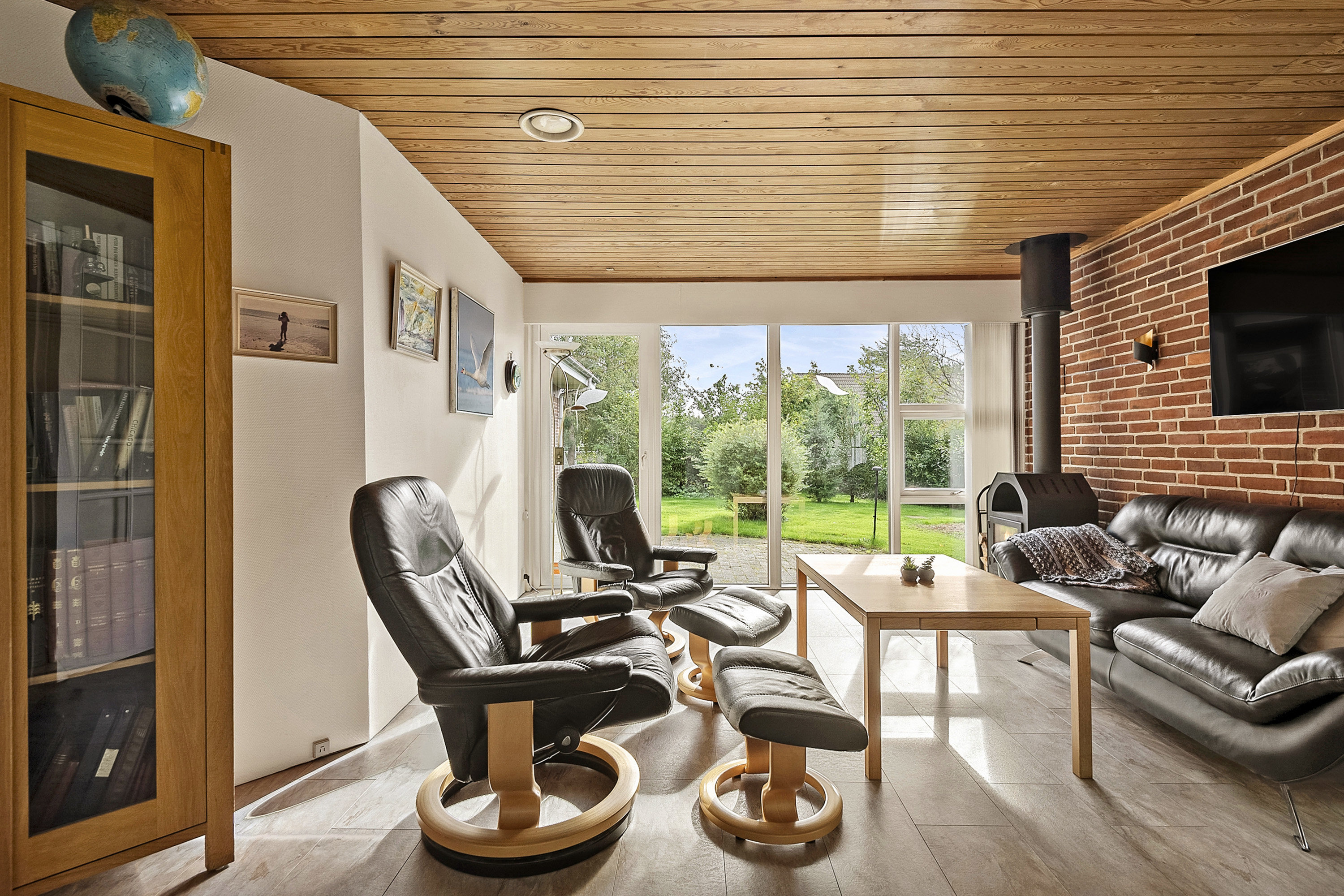 Fremhævet stue billede i fuldskærmstilstand. Billede af Porsevej 18, Horne, 6800 Varde