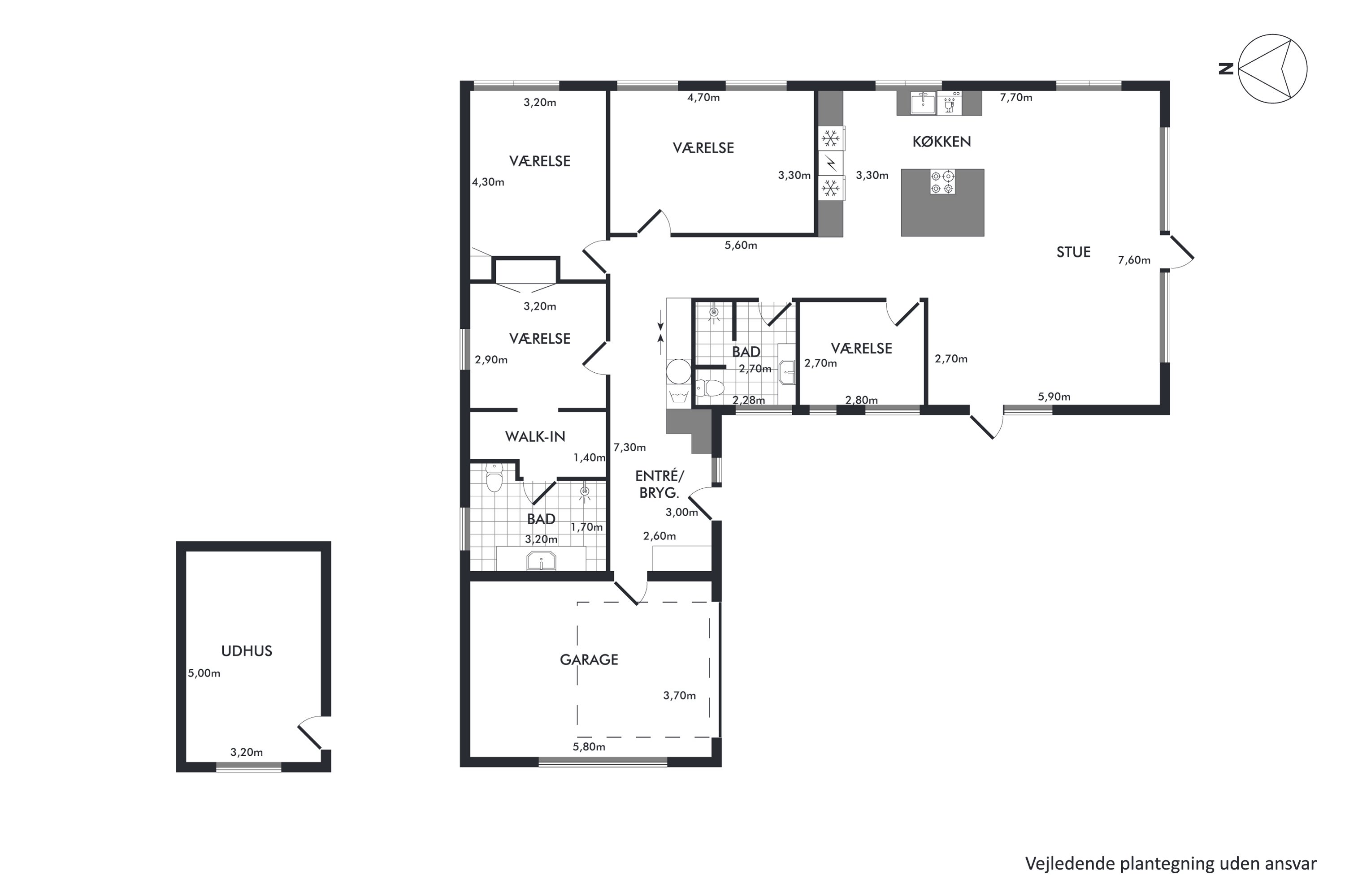Plantegninger billede af Frejasvej 42, 9800 Hjørring