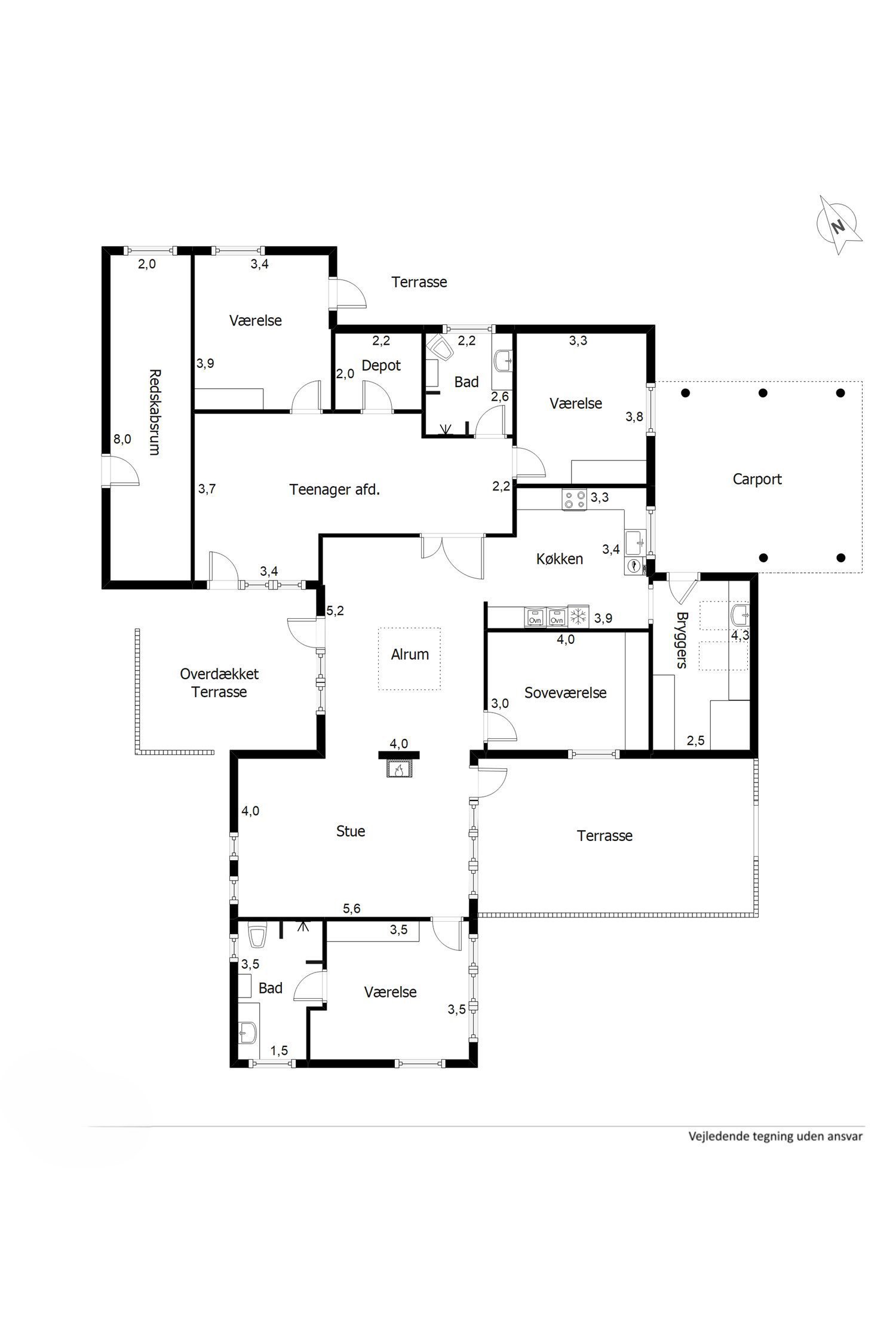 Plantegninger billede af Granvej 4, 6710 Esbjerg V