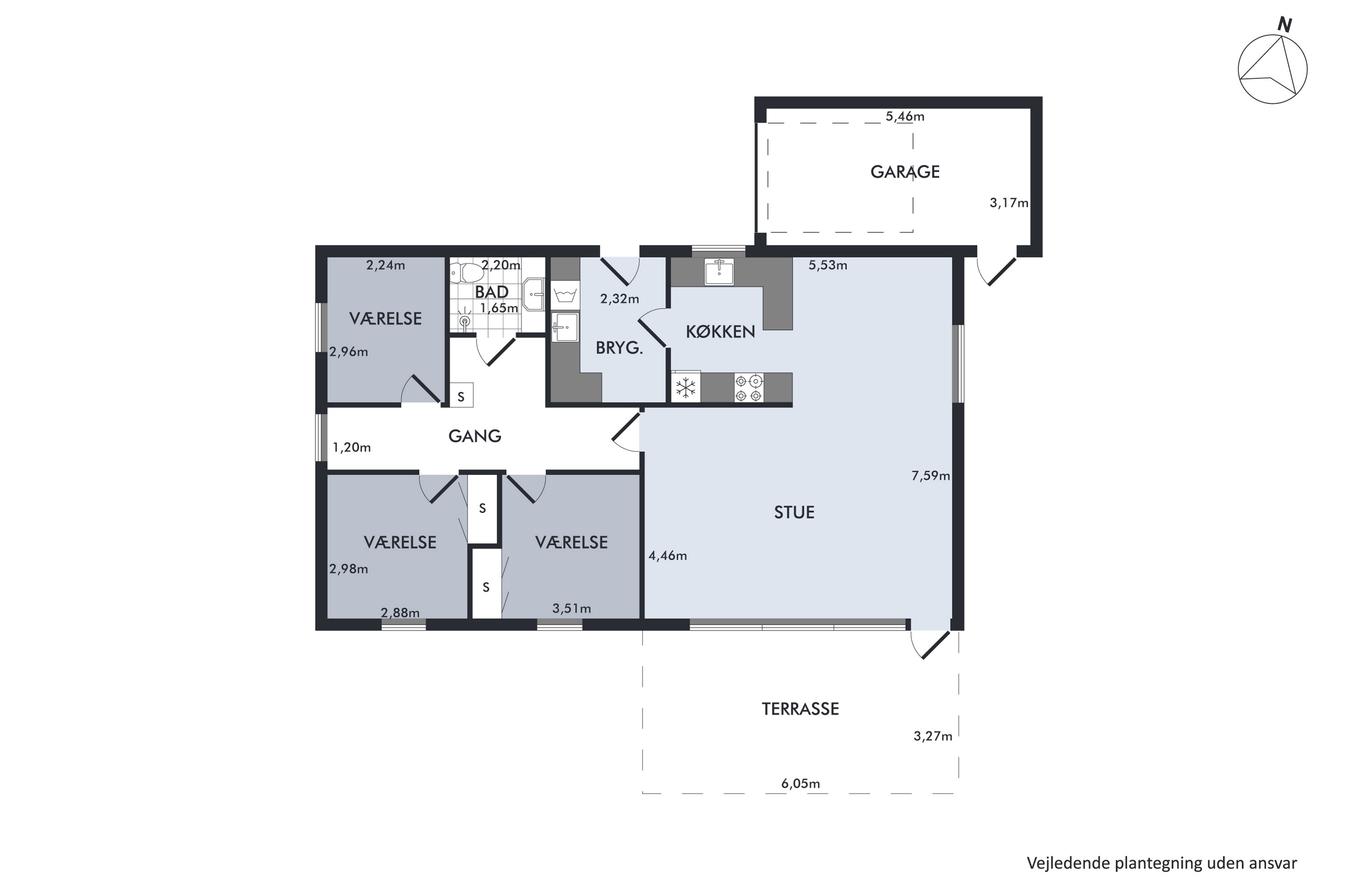 Plantegninger billede af Enghegnet 13, 8500 Grenaa