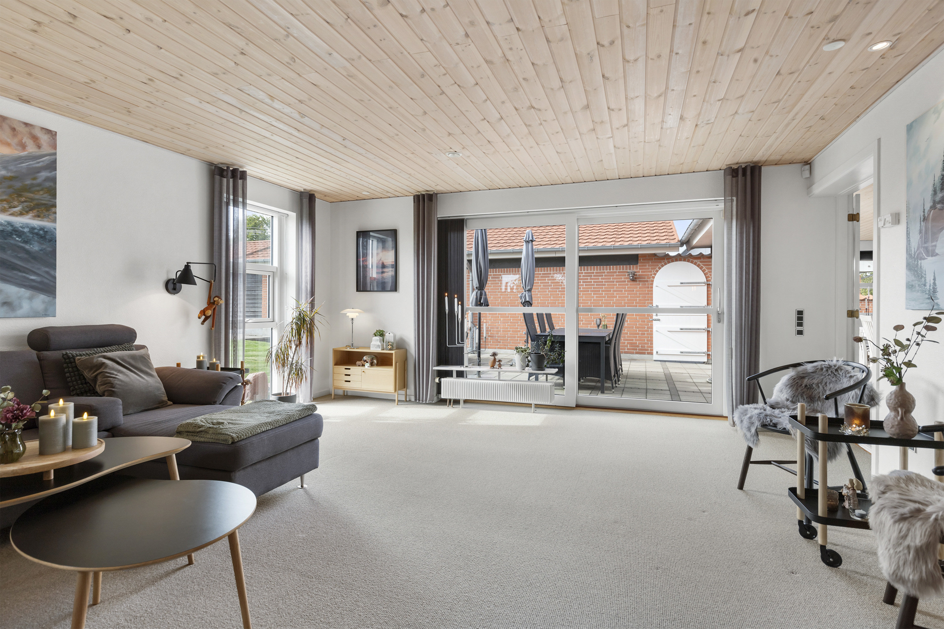 Fremhævet stue billede i fuldskærmstilstand. Billede af Valgårdsvej 16, V Hornum, 9640 Farsø