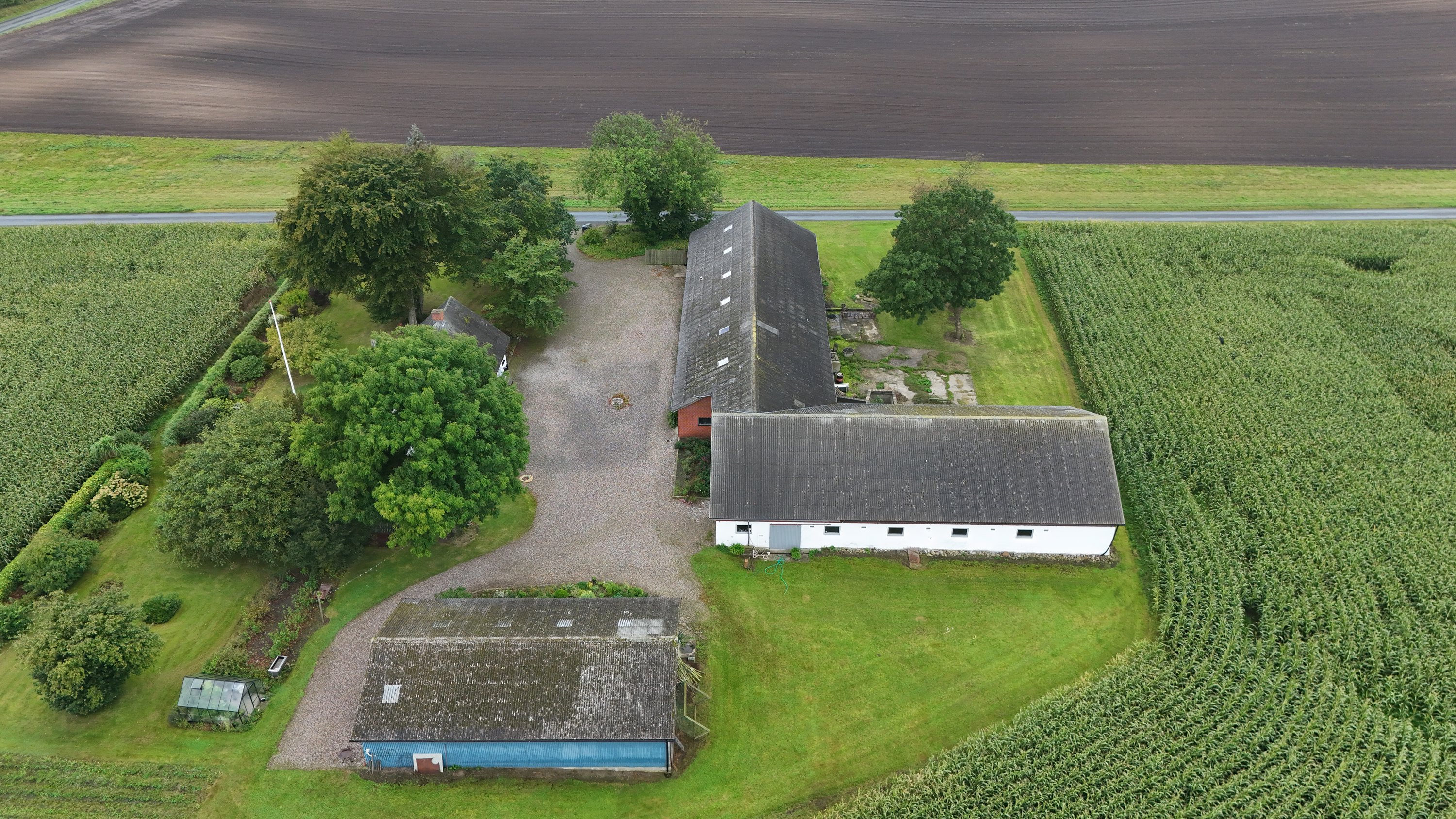 Fremhævet luftfoto billede i fuldskærmstilstand. Billede af Fragdrup Hedevej 7, Fragdrup, 9500 Hobro