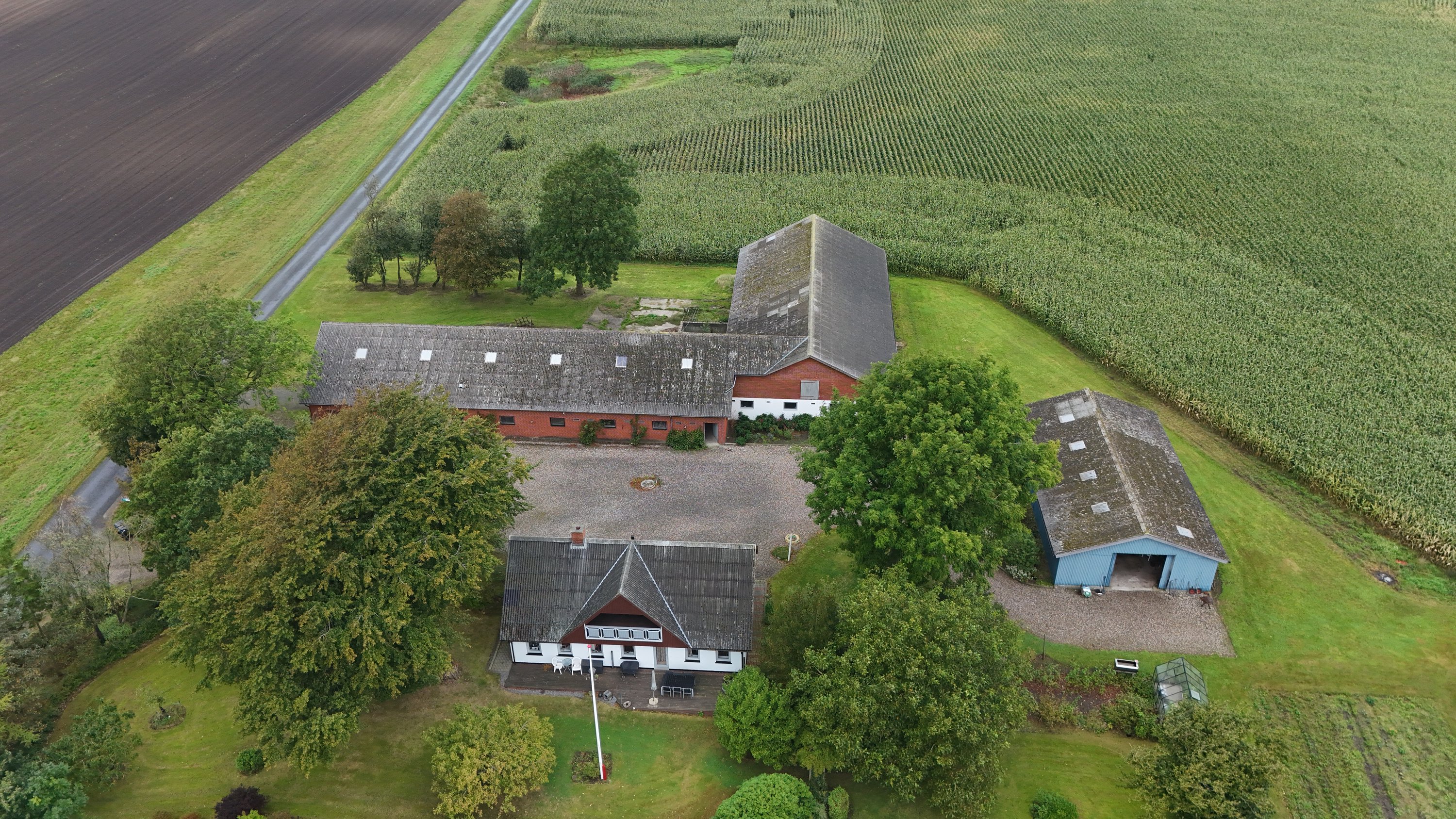 Fremhævet luftfoto billede i fuldskærmstilstand. Billede af Fragdrup Hedevej 7, Fragdrup, 9500 Hobro