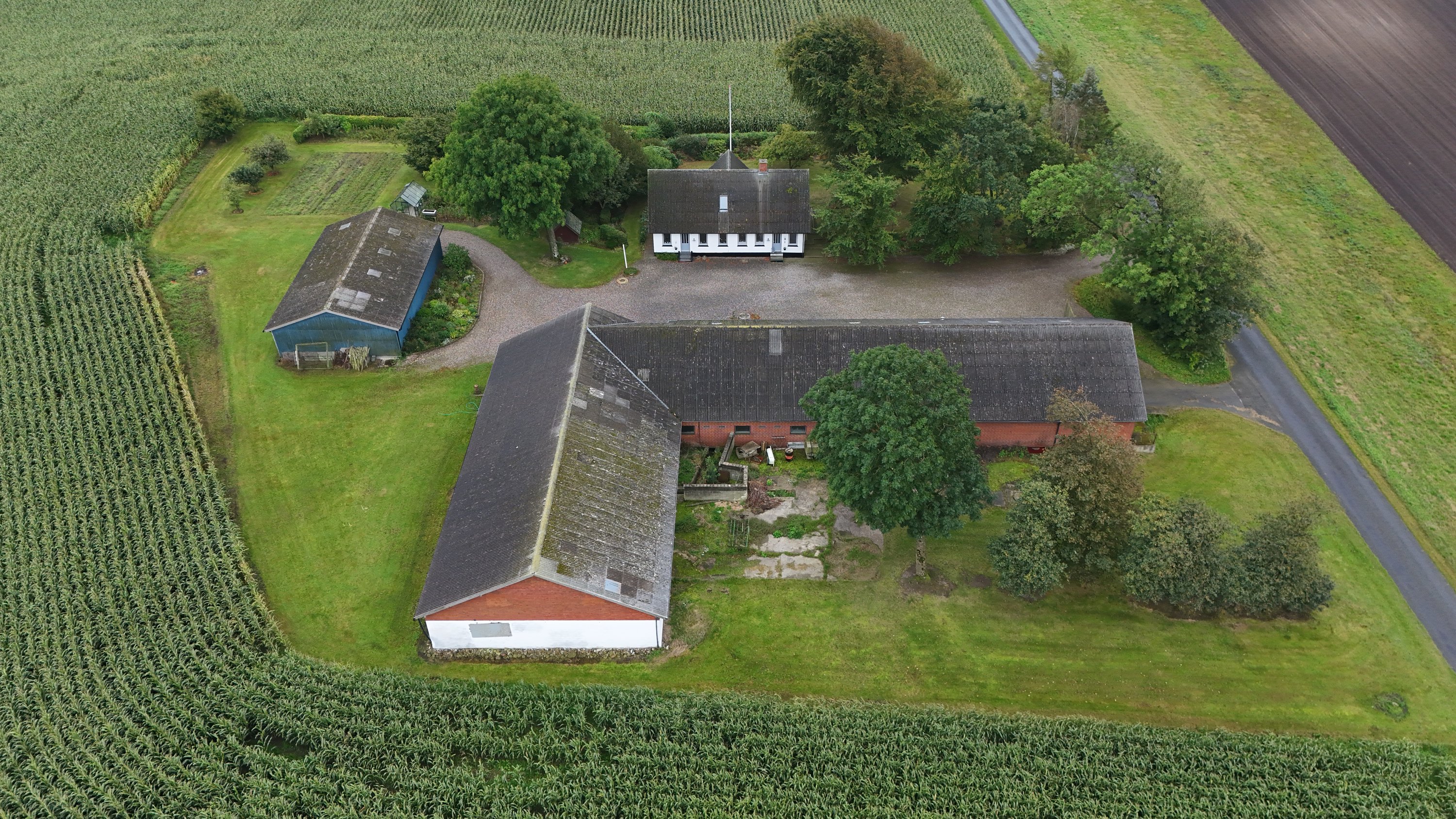 Fremhævet luftfoto billede i fuldskærmstilstand. Billede af Fragdrup Hedevej 7, Fragdrup, 9500 Hobro