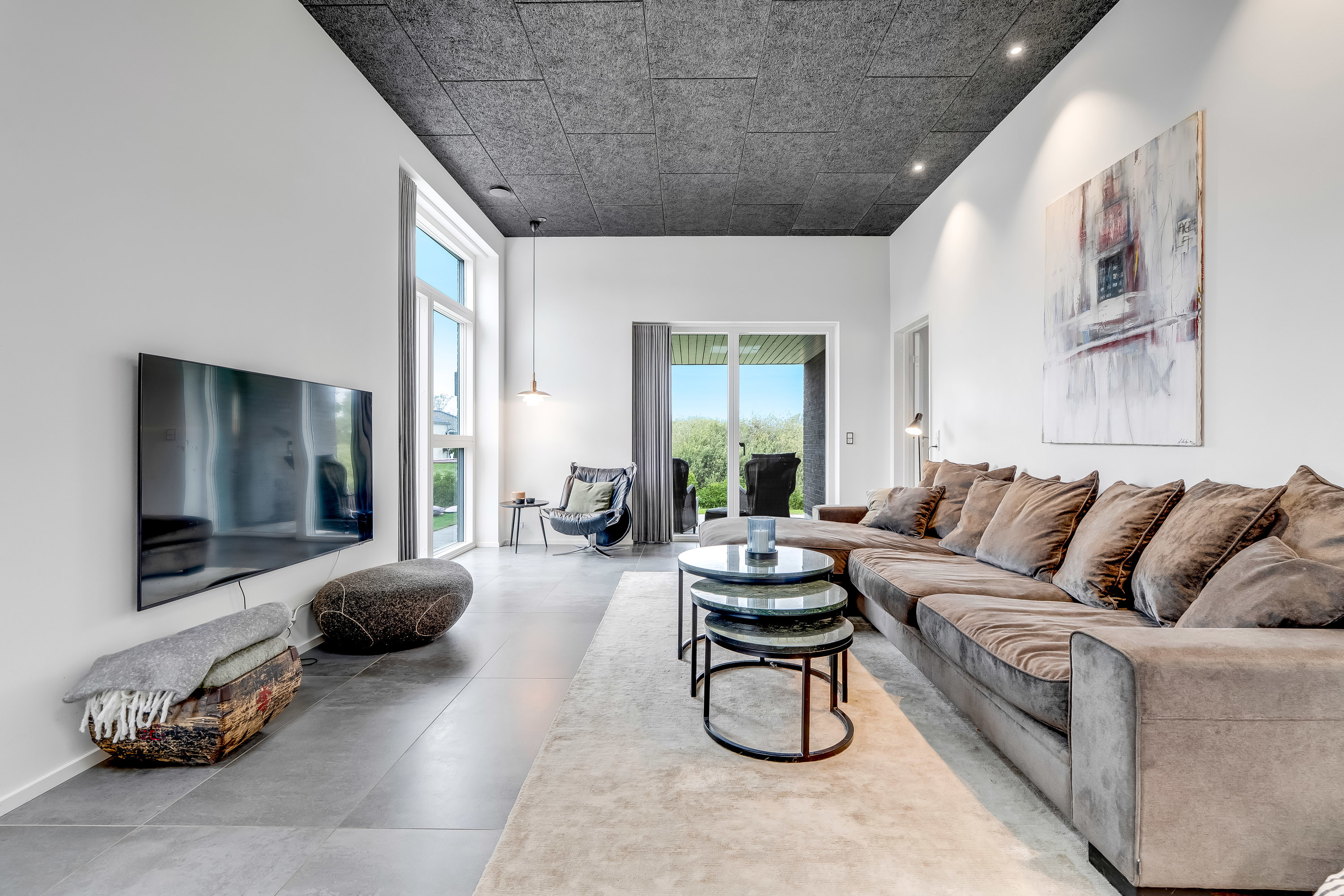 Fremhævet stue billede i fuldskærmstilstand. Billede af Cirkelbuen 26, 3400 Hillerød