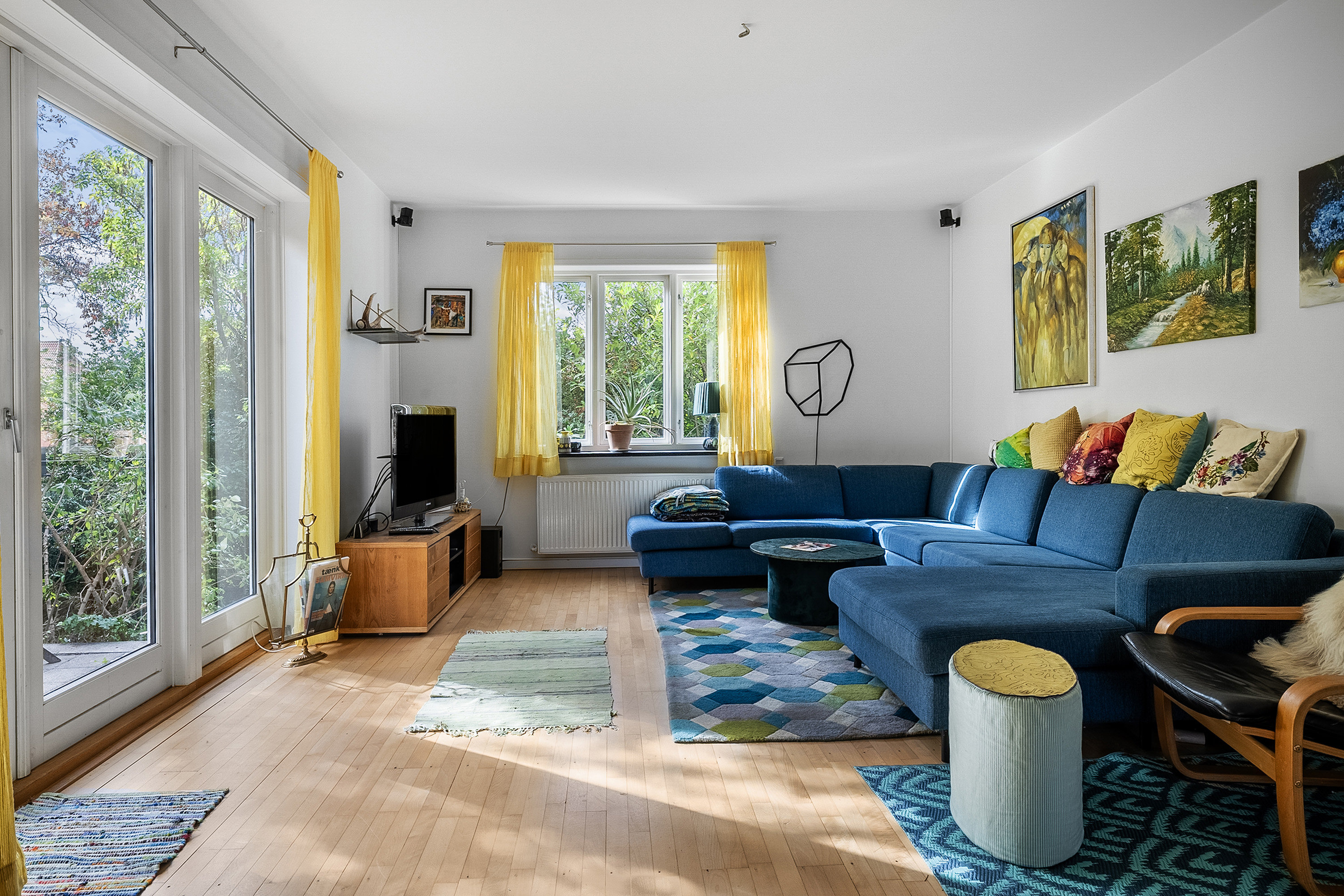 Fremhævet stue billede i fuldskærmstilstand. Billede af Solvangsalle 40, 8700 Horsens