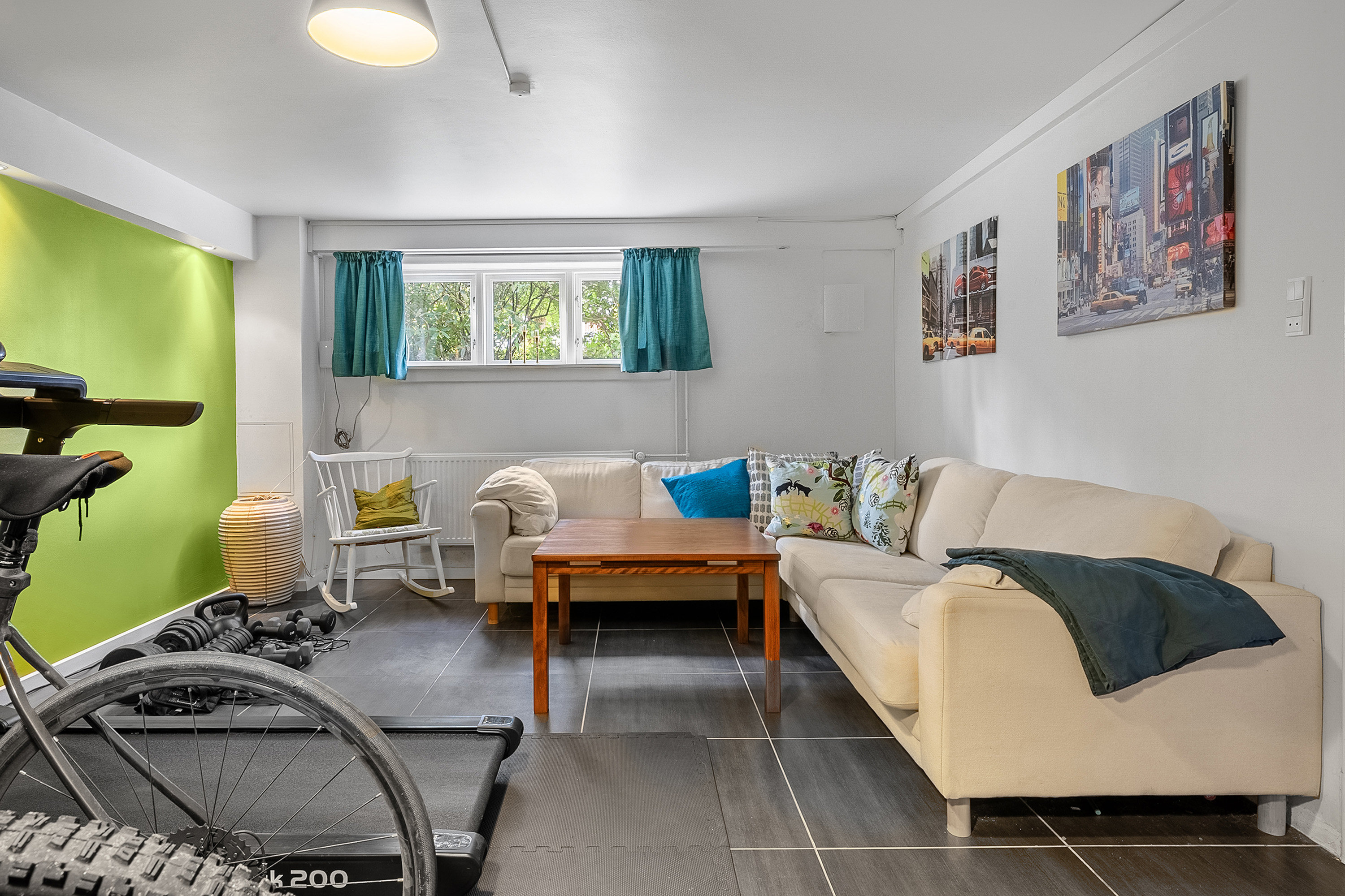 Fremhævet stue billede i fuldskærmstilstand. Billede af Solvangsalle 40, 8700 Horsens