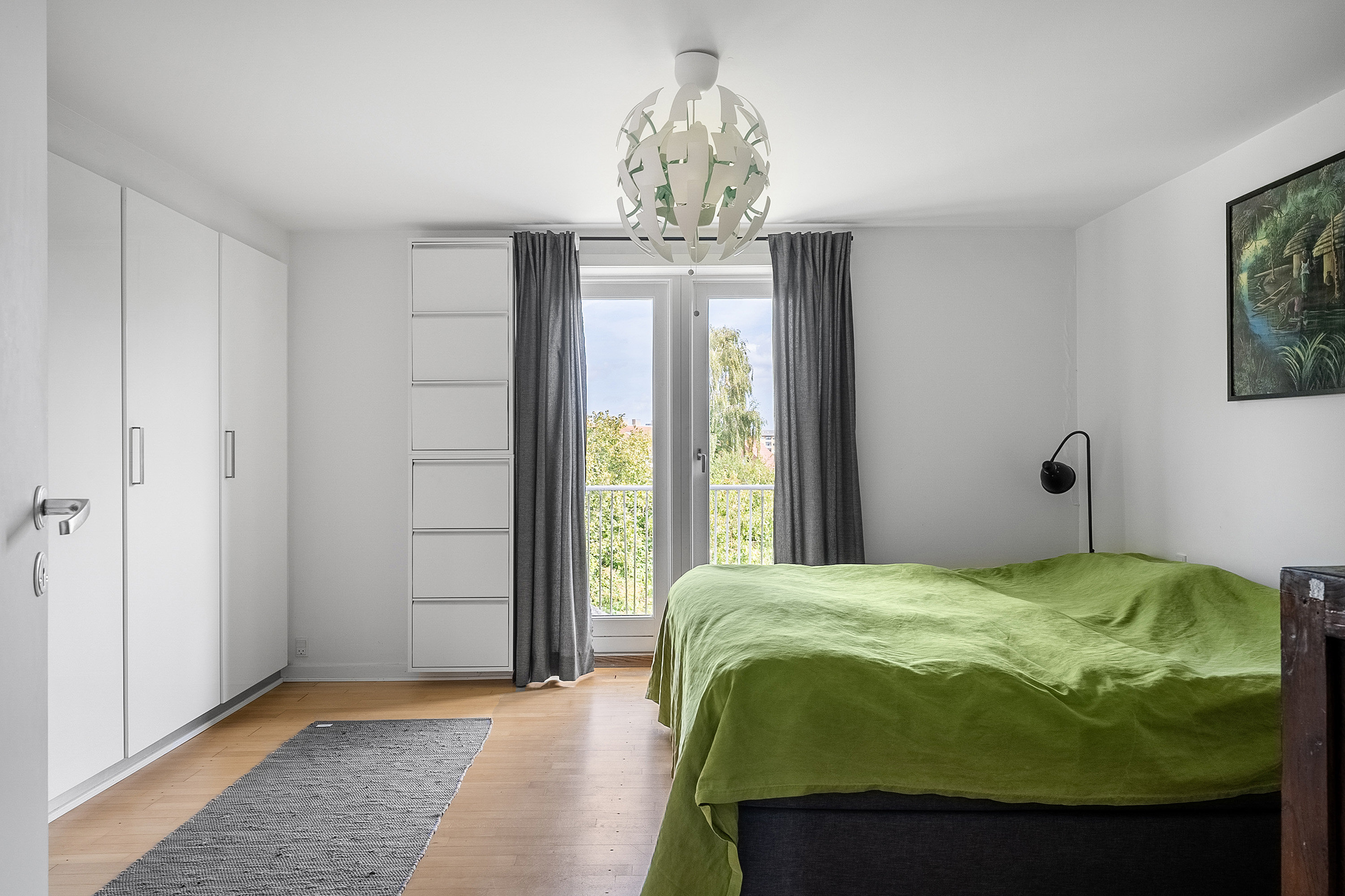 Fremhævet soveværelse billede i fuldskærmstilstand. Billede af Solvangsalle 40, 8700 Horsens