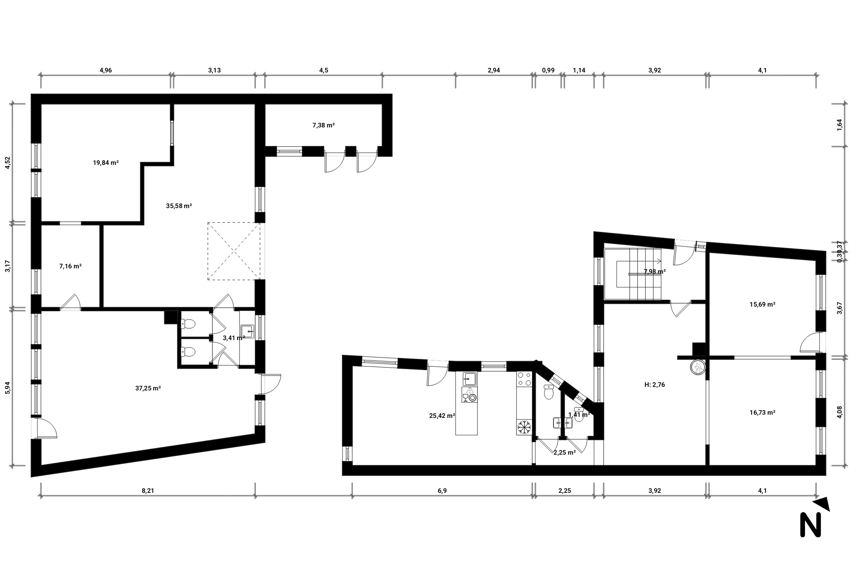 Plantegninger billede af Adelgade 54, 4880 Nysted