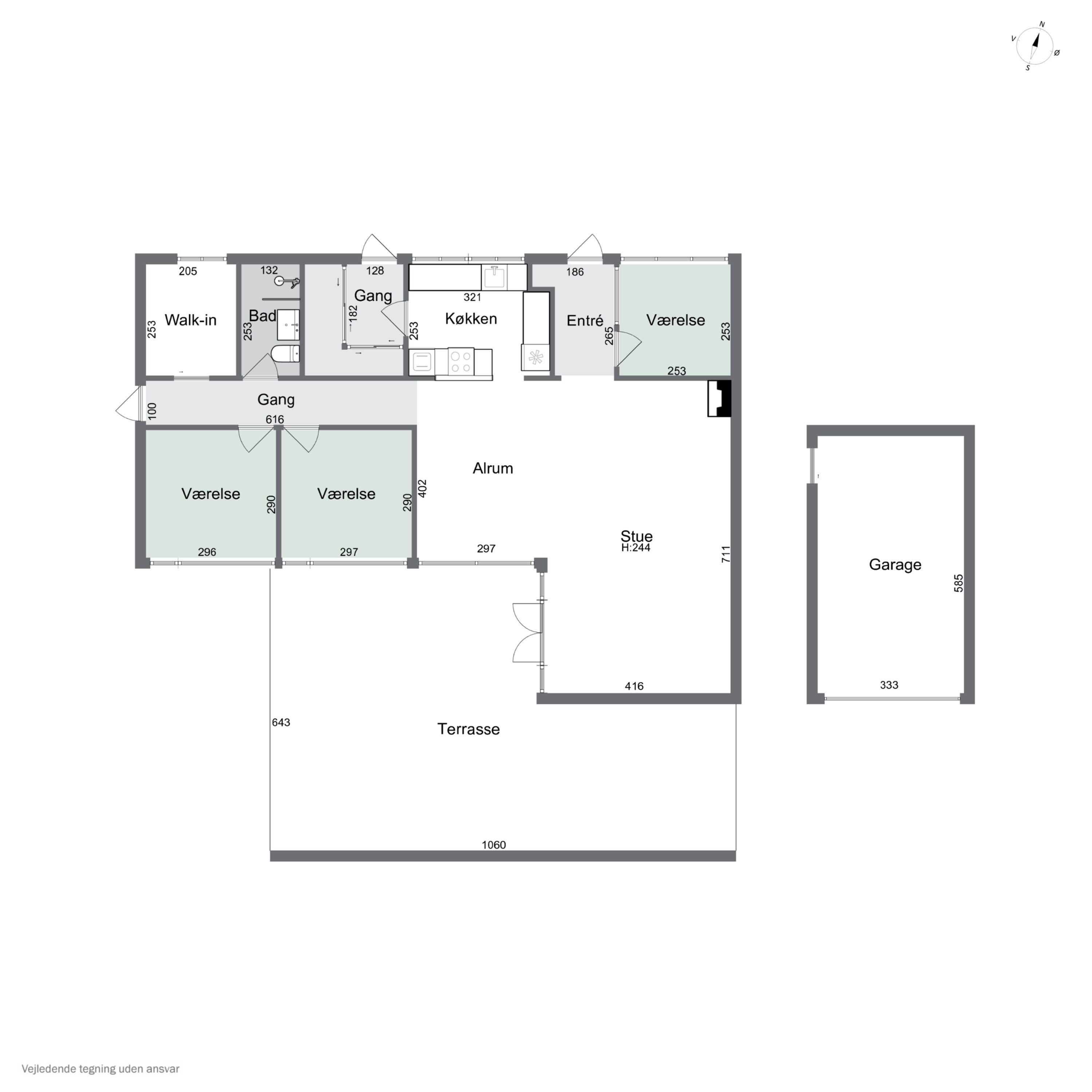 Plantegninger billede af Stavnsbjergvej 16, 2650 Hvidovre