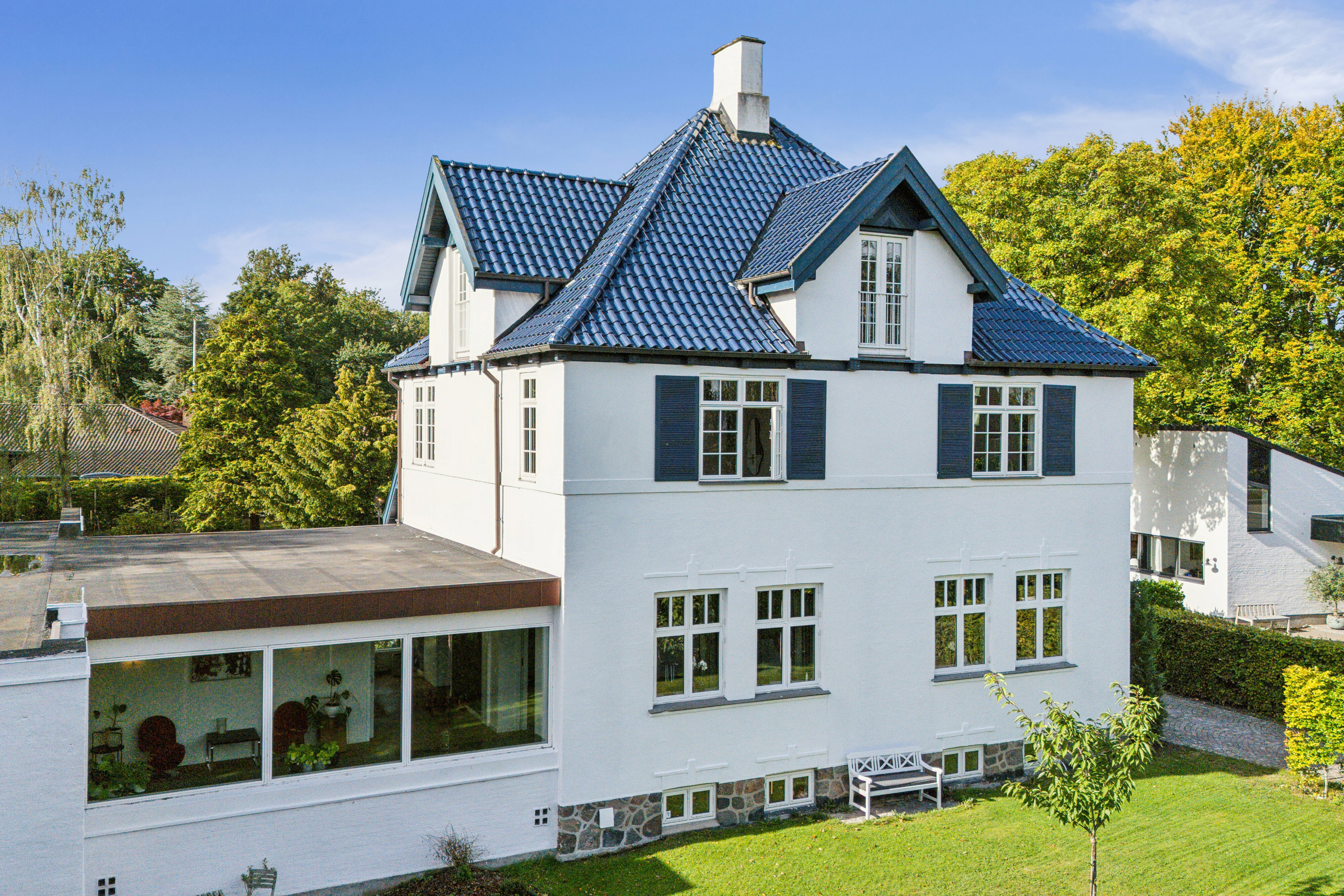Fremhævet set fra haven billede i fuldskærmstilstand. Billede af Ildervej 18B, 8270 Højbjerg
