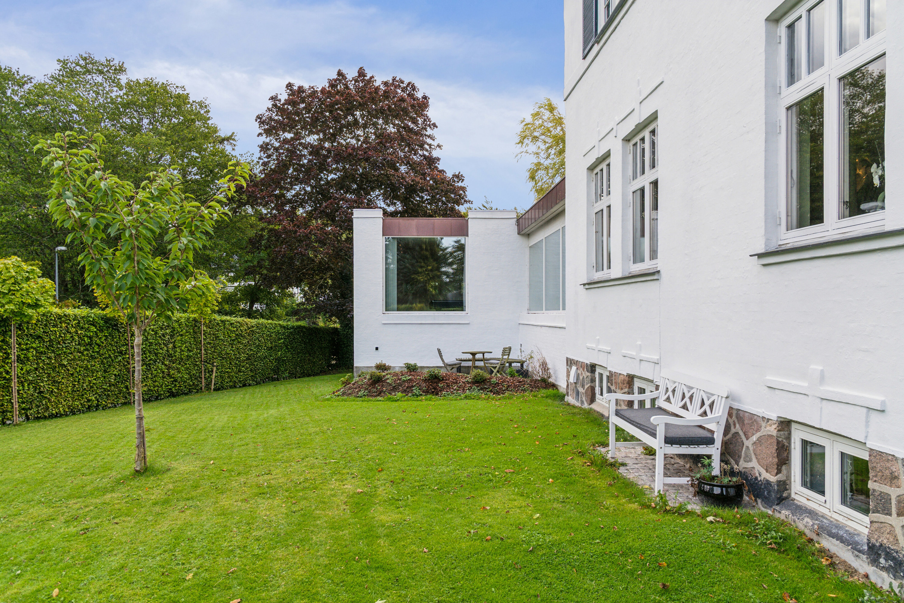 Fremhævet set fra haven billede i fuldskærmstilstand. Billede af Ildervej 18B, 8270 Højbjerg