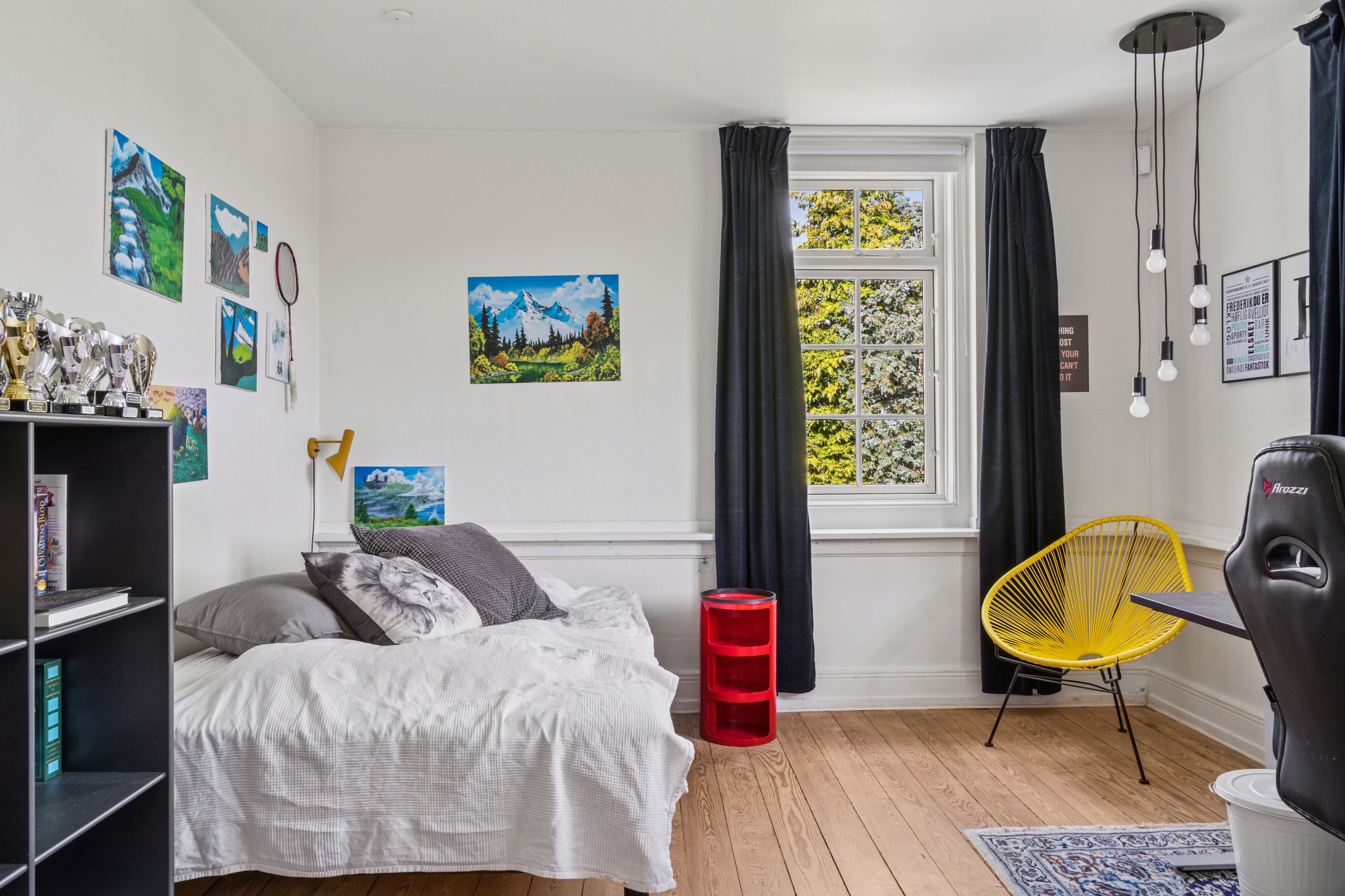 Fremhævet soveværelse billede i fuldskærmstilstand. Billede af Ildervej 18B, 8270 Højbjerg