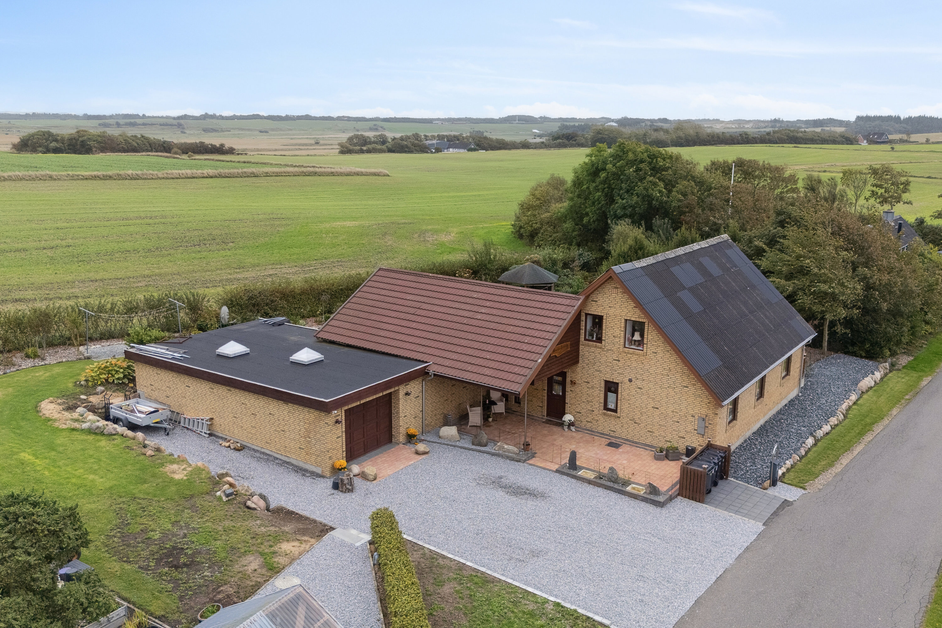 Fremhævet luftfoto billede i fuldskærmstilstand. Billede af Ramsgårdvej 3, Sperring, 7700 Thisted