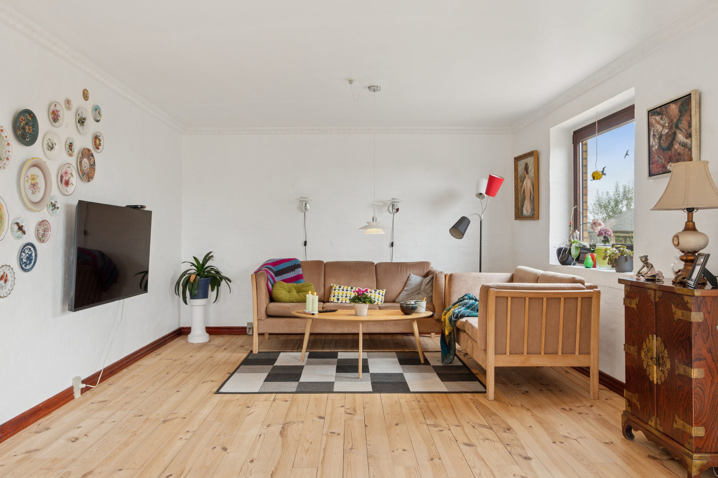 Fremhævet stue billede i fuldskærmstilstand. Billede af Ramsgårdvej 3, Sperring, 7700 Thisted