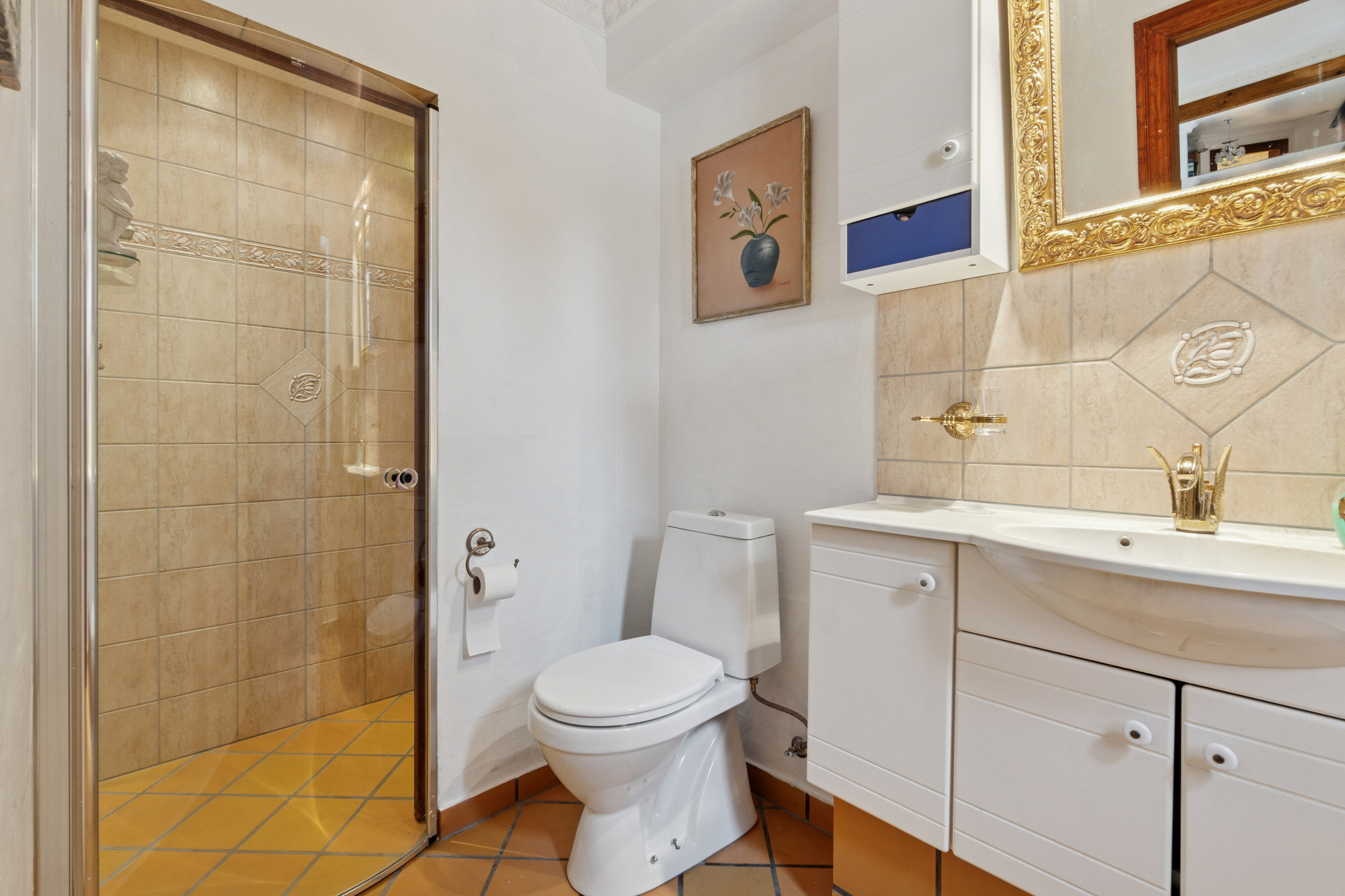 Fremhævet badeværelse billede i fuldskærmstilstand. Billede af Ramsgårdvej 3, Sperring, 7700 Thisted