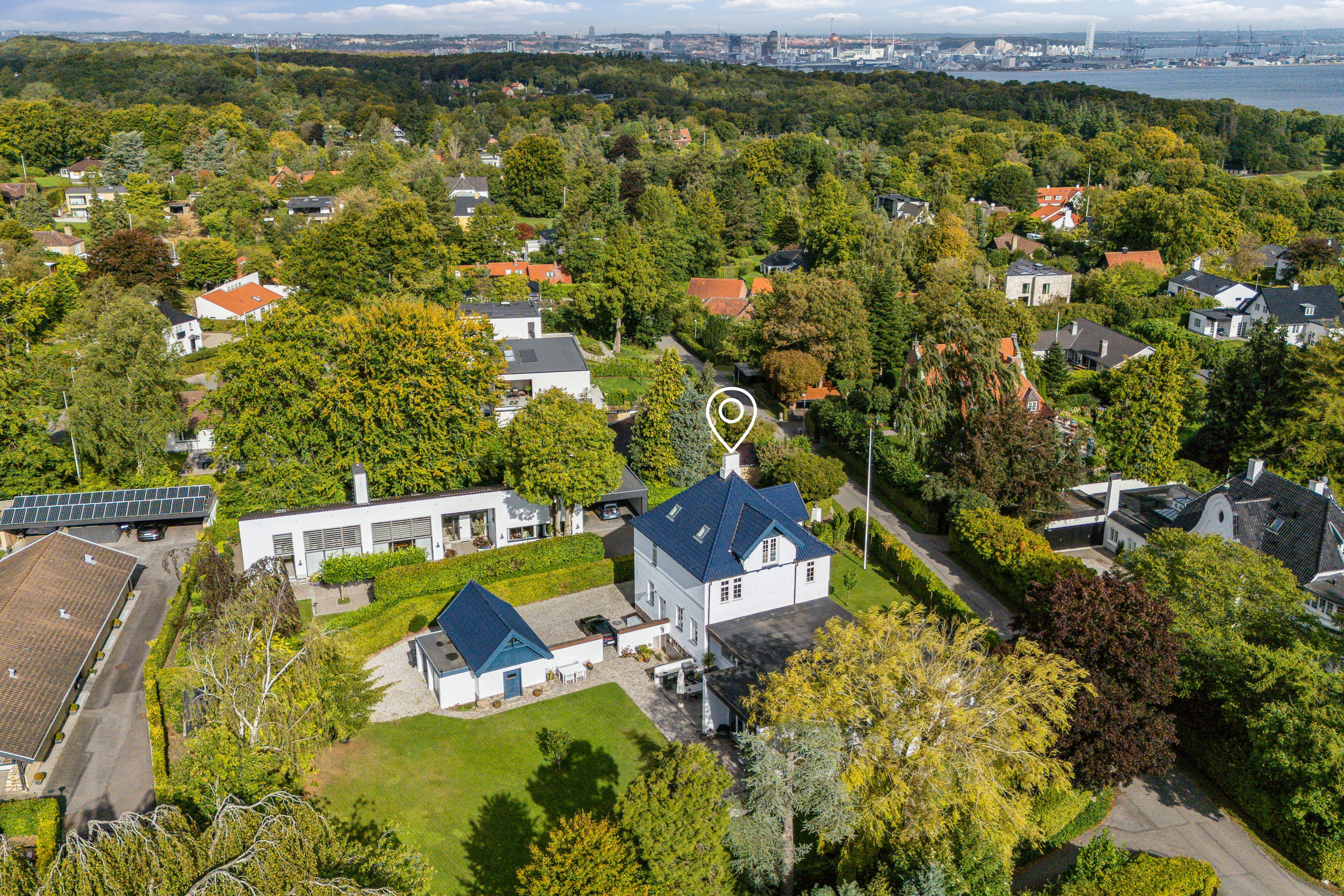 Fremhævet luftfoto billede i fuldskærmstilstand. Billede af Ildervej 18B, 8270 Højbjerg