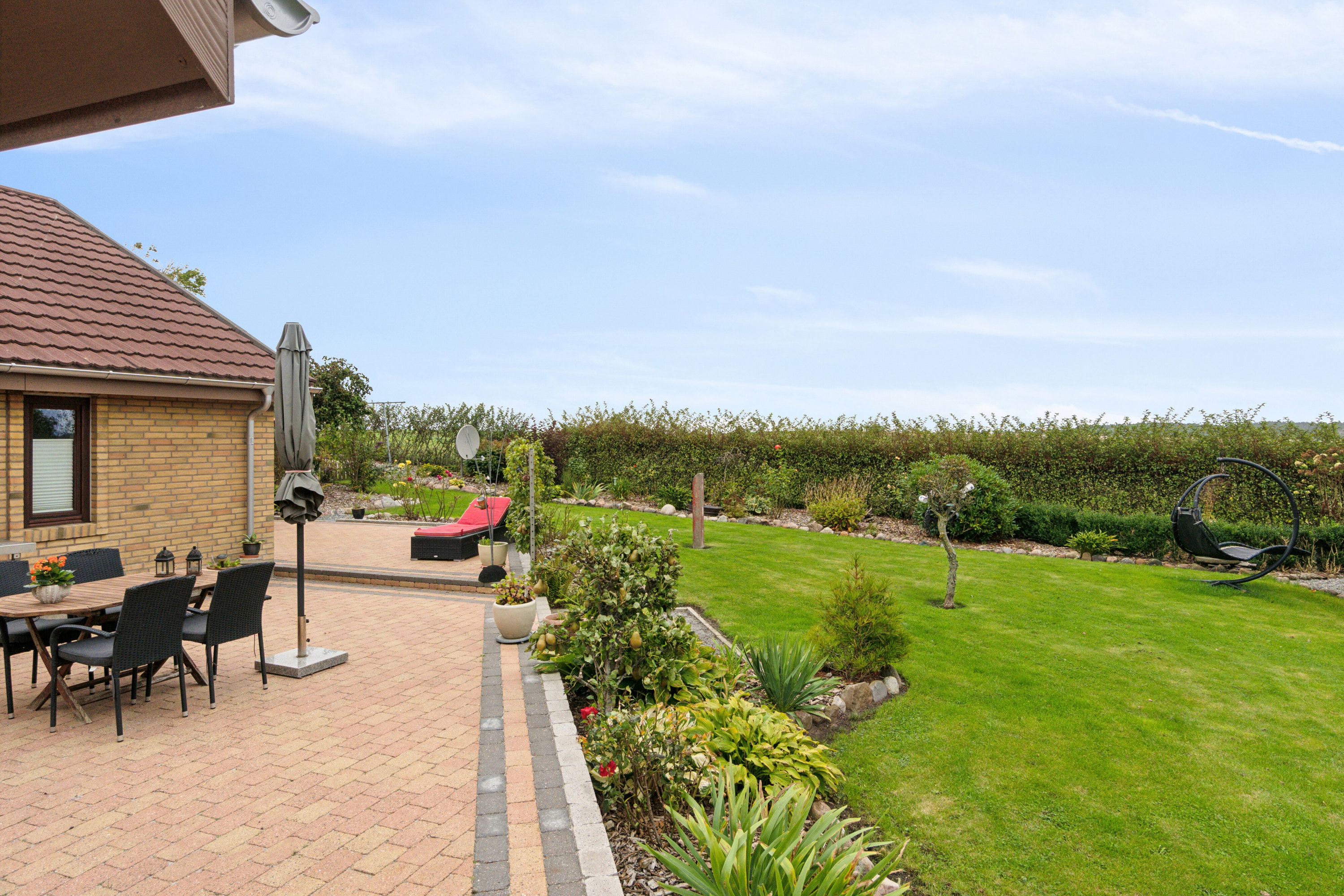 Fremhævet terrasse billede i fuldskærmstilstand. Billede af Ramsgårdvej 3, Sperring, 7700 Thisted