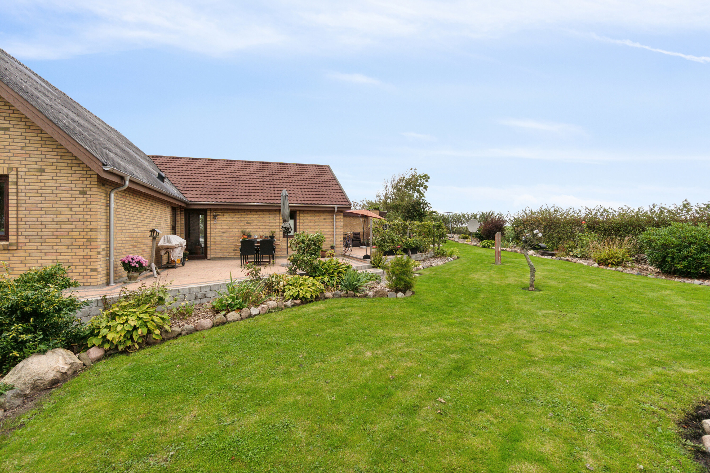 Fremhævet set fra haven billede i fuldskærmstilstand. Billede af Ramsgårdvej 3, Sperring, 7700 Thisted