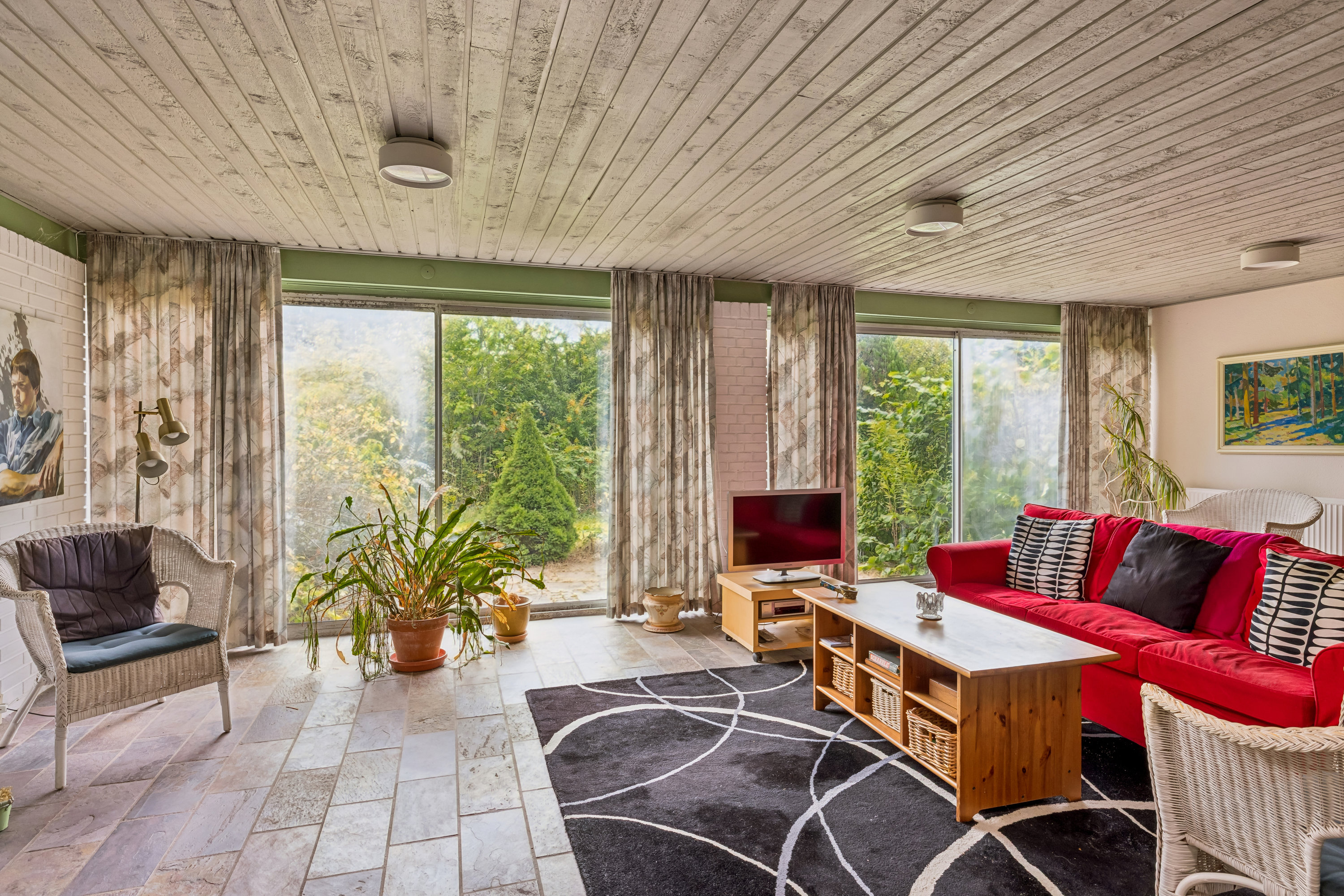 Fremhævet stue billede i fuldskærmstilstand. Billede af Skovvangen 4, 8500 Grenaa