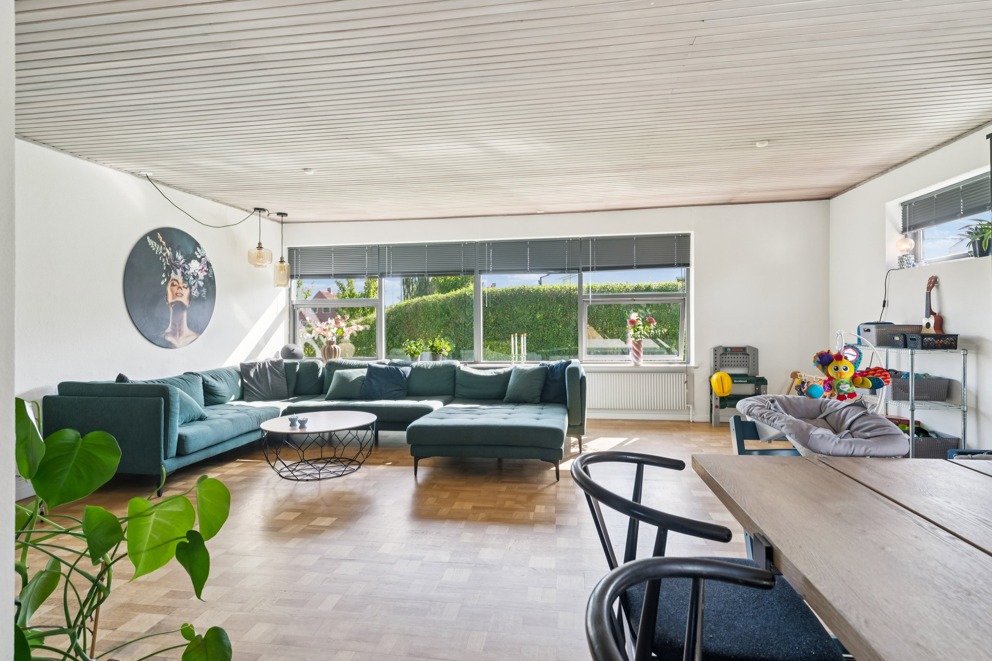 Fremhævet stue billede i fuldskærmstilstand. Billede af Byleddet 3, 8920 Randers NV