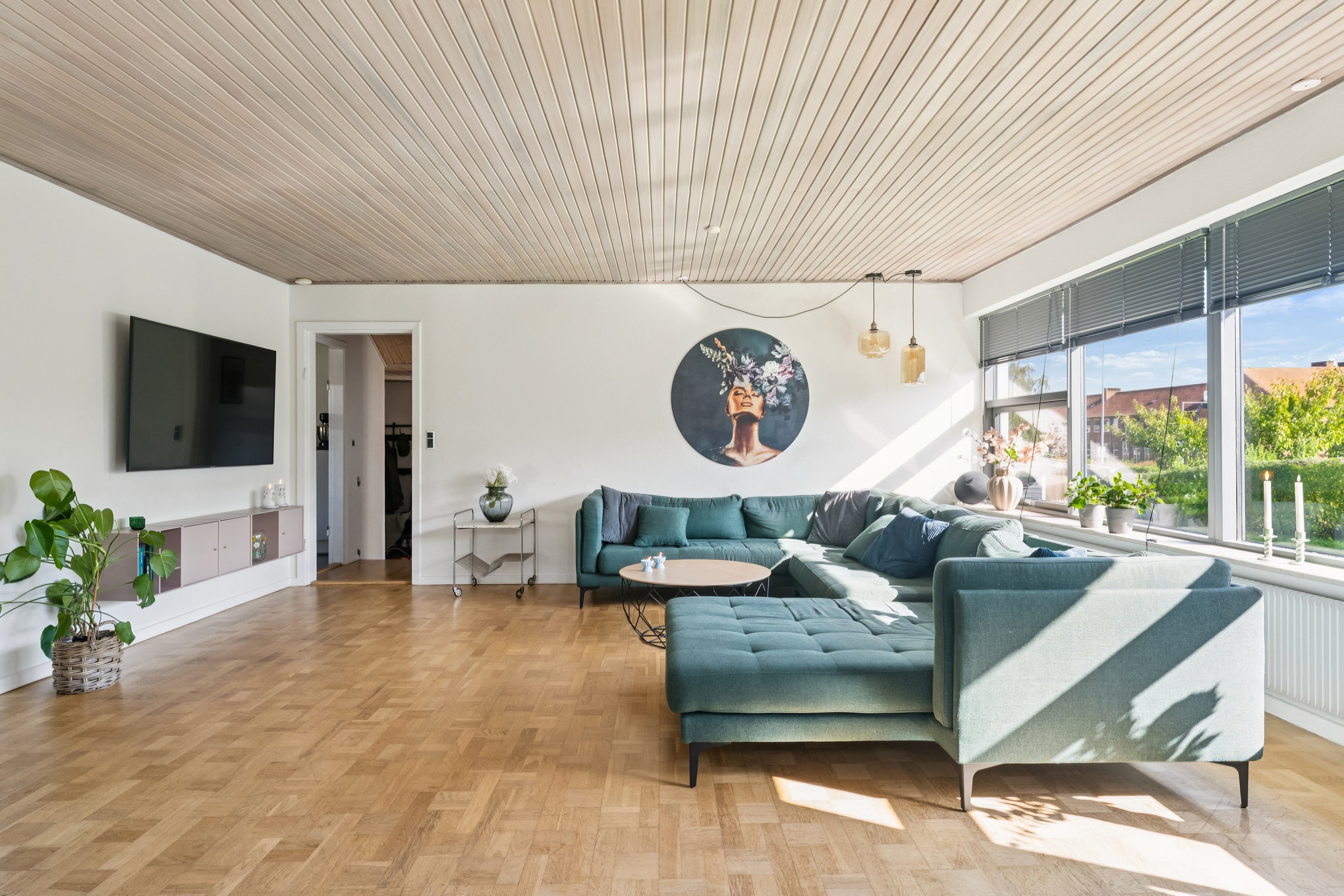 Fremhævet stue billede i fuldskærmstilstand. Billede af Byleddet 3, 8920 Randers NV