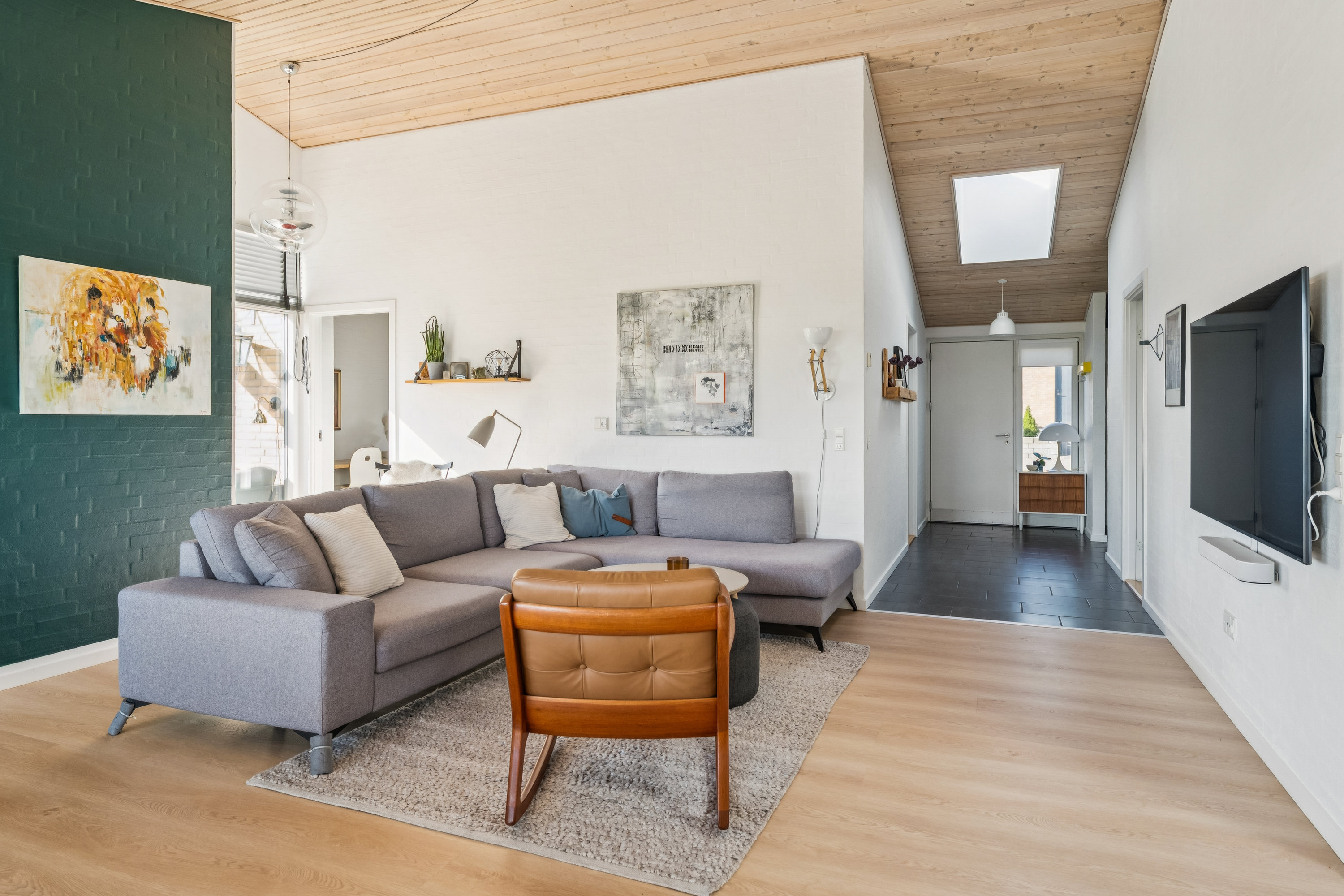 Fremhævet stue billede i fuldskærmstilstand. Billede af Tusindfryddalen 9, Dronningborg, 8930 Randers NØ