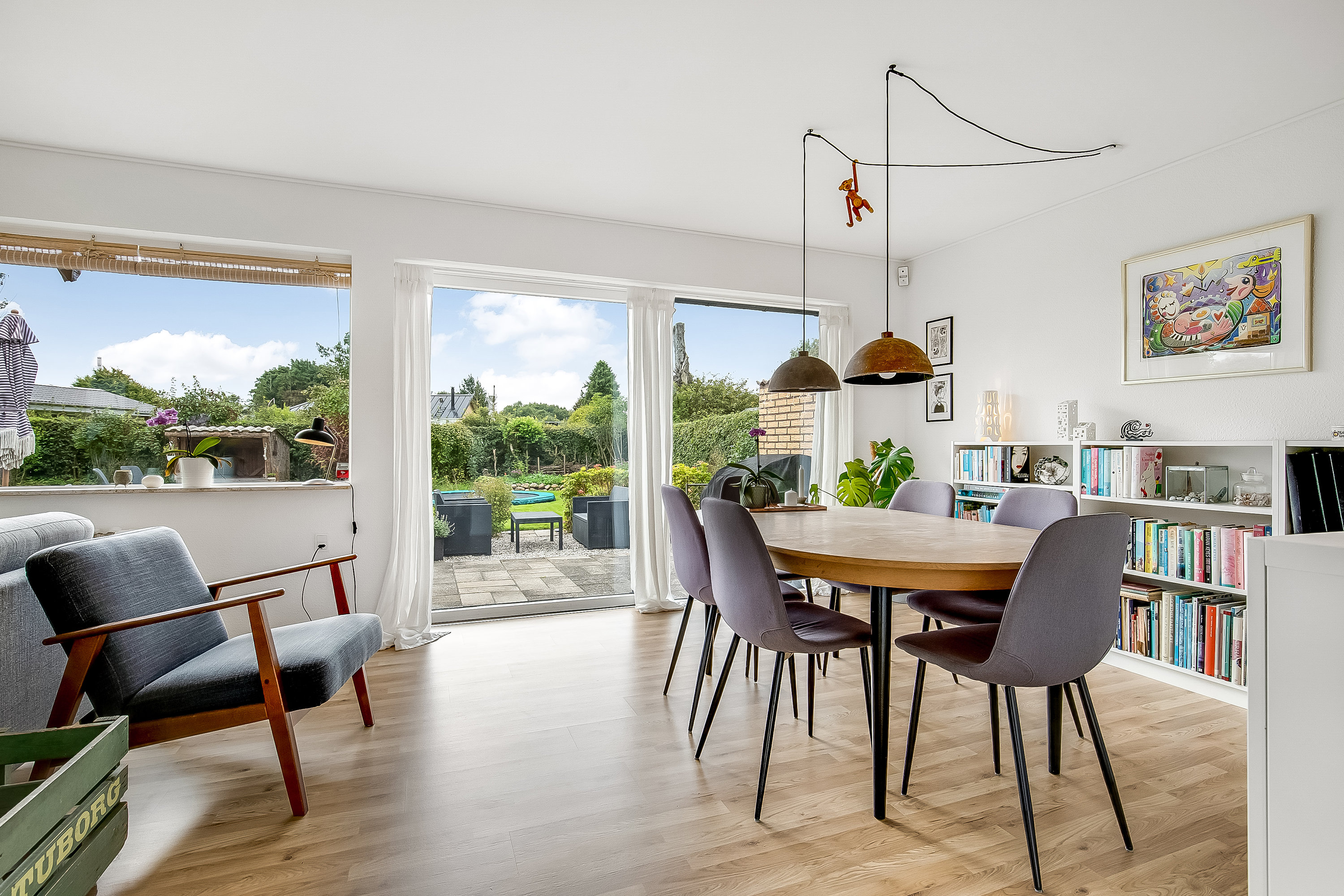 Fremhævet stue billede i fuldskærmstilstand. Billede af Toftevej 6, 6051 Almind