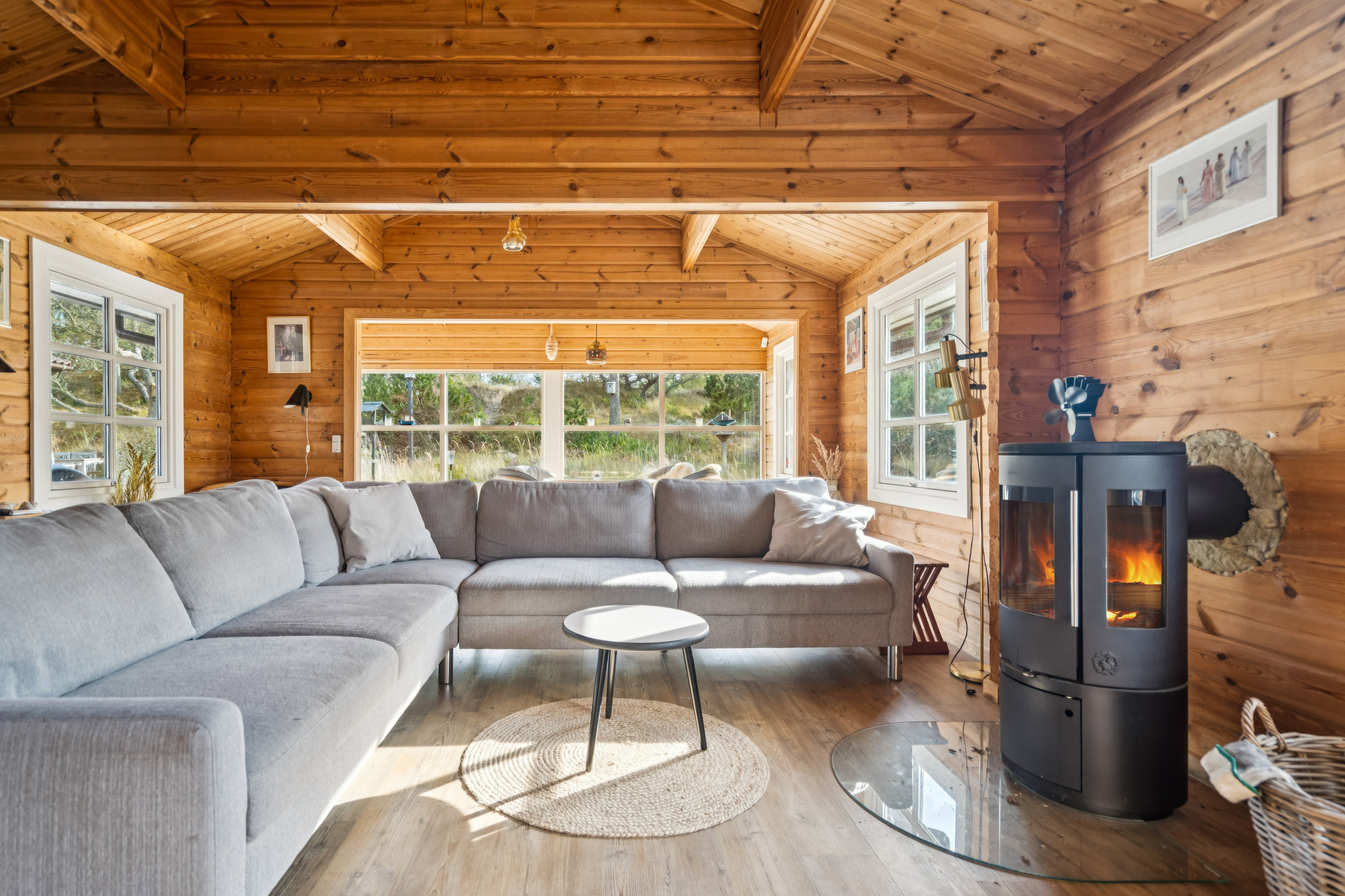 Fremhævet stue billede i fuldskærmstilstand. Billede af Hyttevej 17, Hulsig, 9990 Skagen