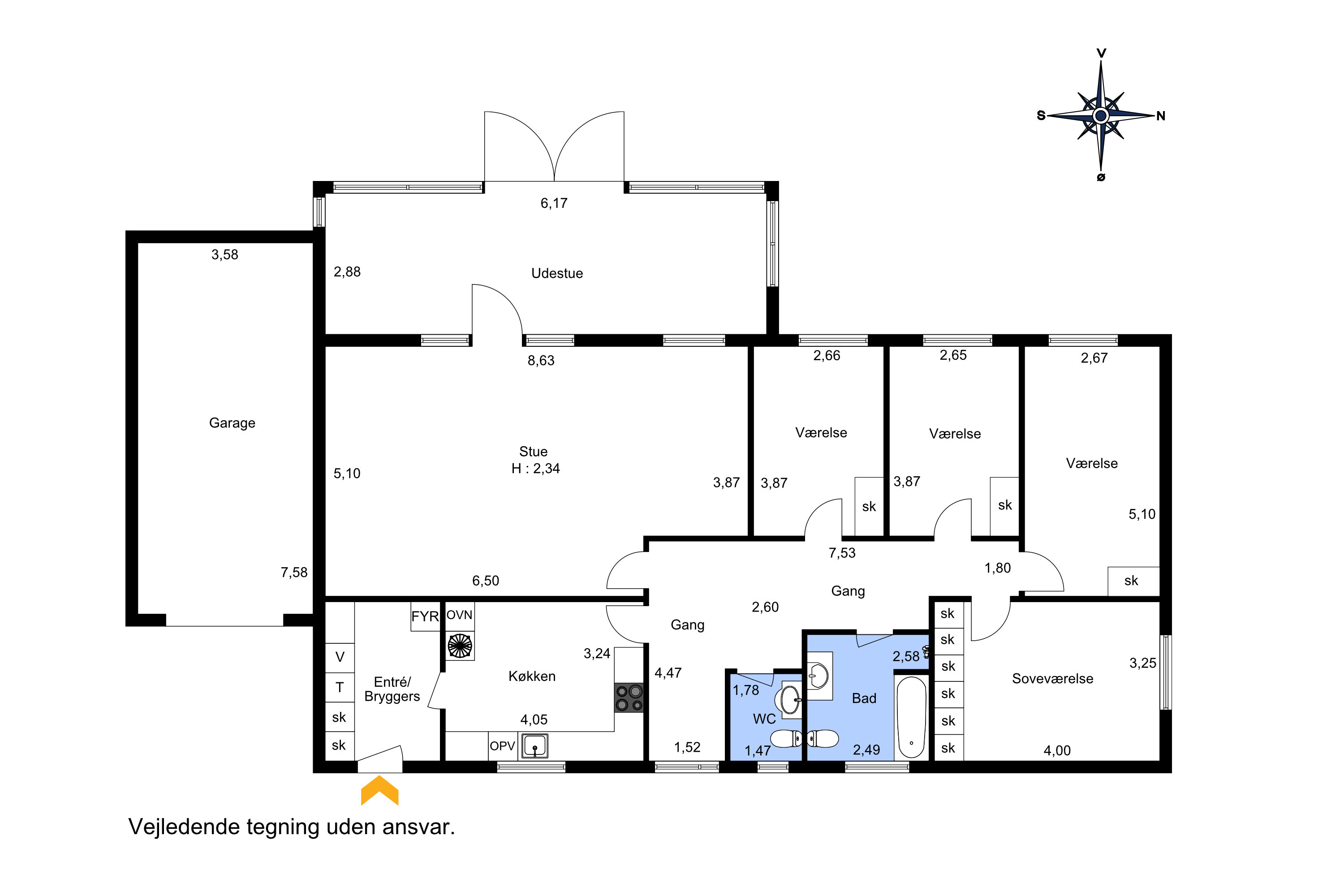 Plantegninger billede af Bytoften 17, 6064 Jordrup