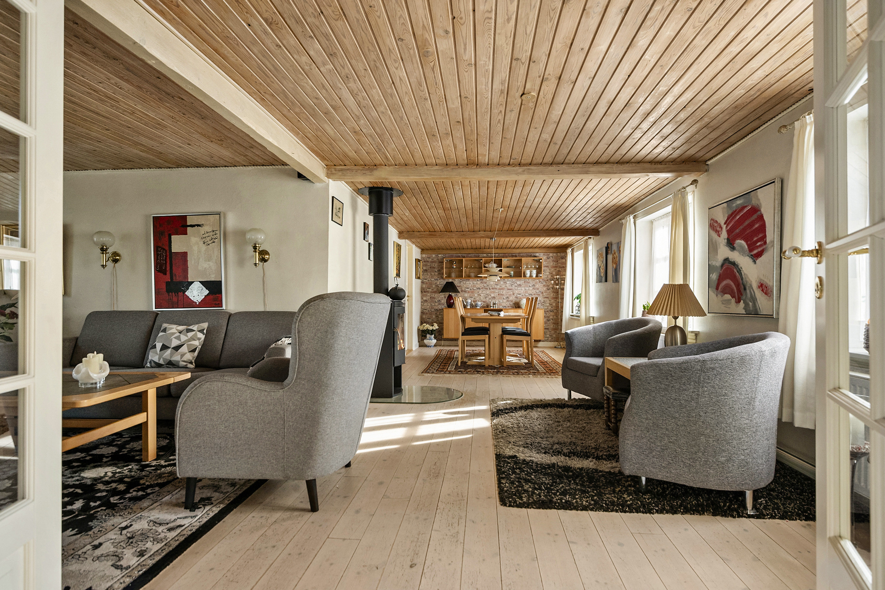 Fremhævet stue billede i fuldskærmstilstand. Billede af Blichersvej 20, Over Randlev, 8300 Odder