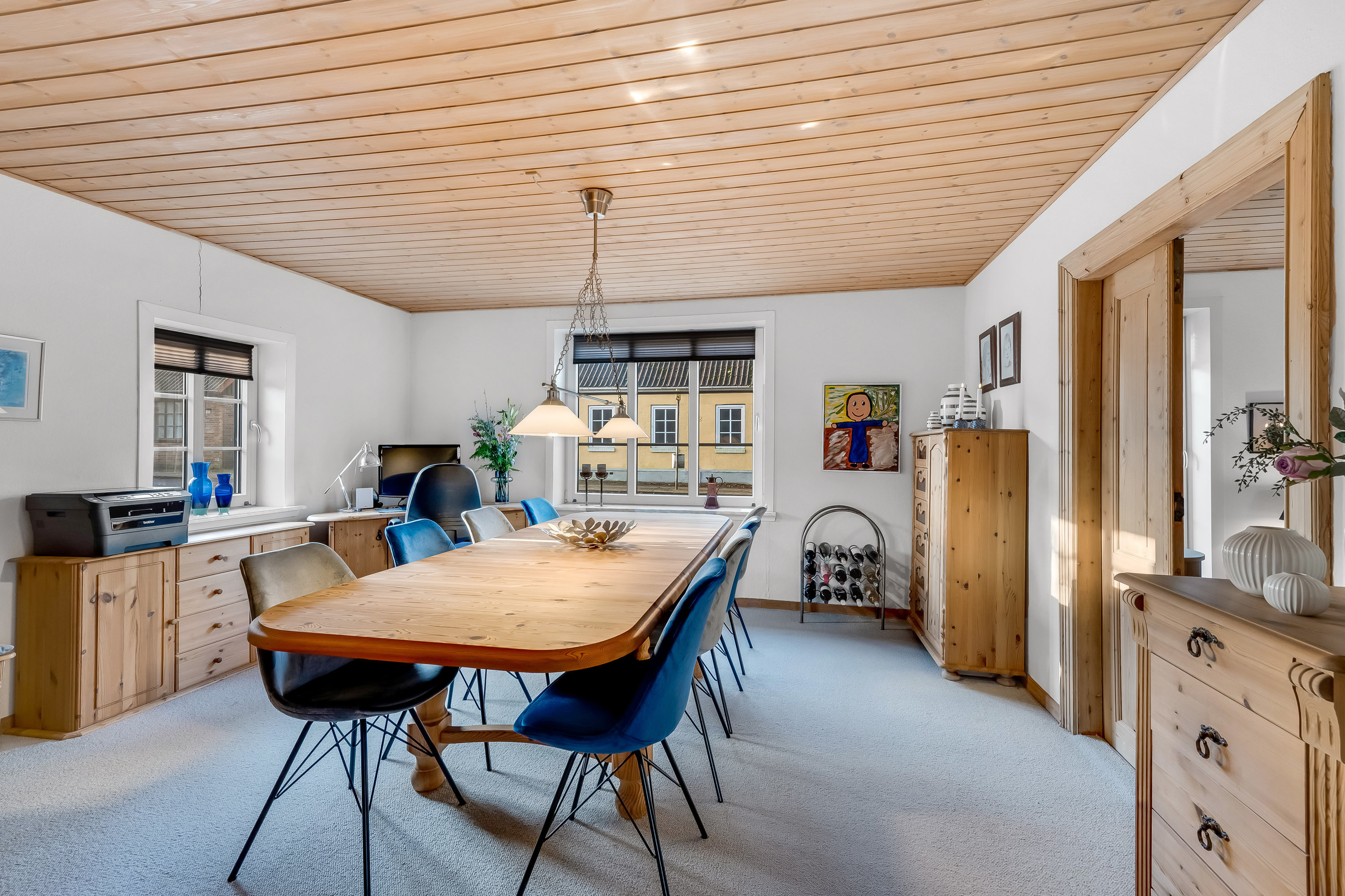 Fremhævet spisestue billede i fuldskærmstilstand. Billede af Langgade 17, Kvong, 6800 Varde