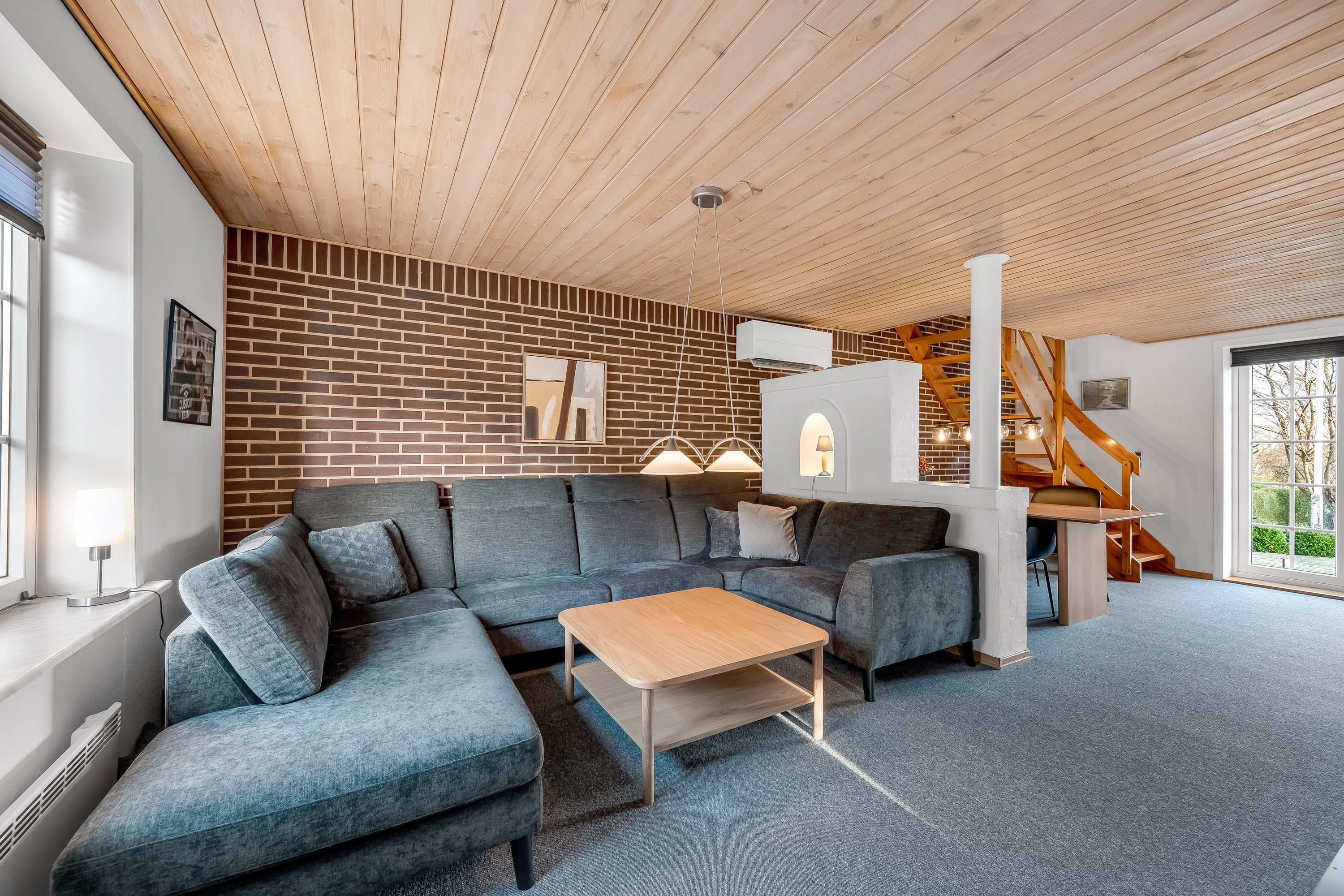 Fremhævet stue billede i fuldskærmstilstand. Billede af Langgade 17, Kvong, 6800 Varde