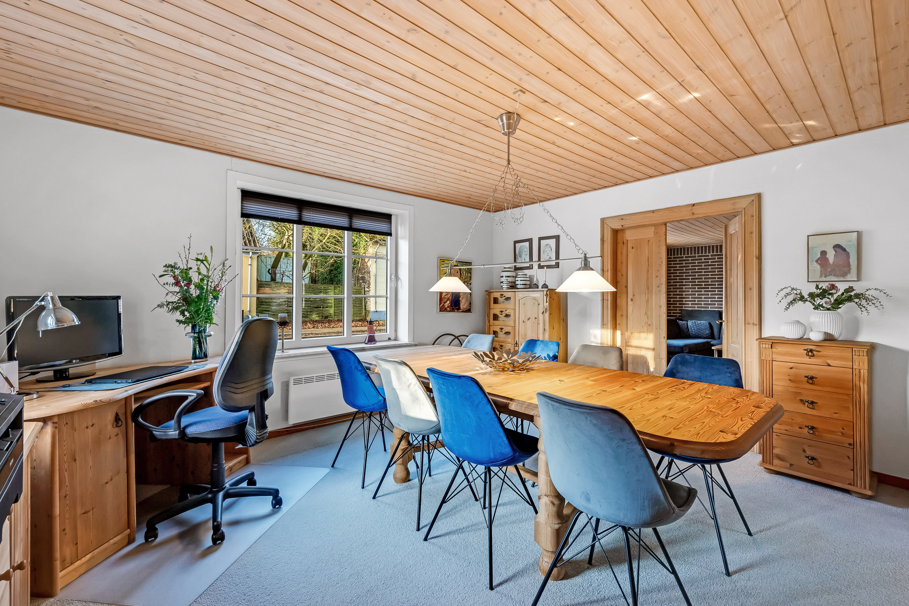 Fremhævet spisestue billede i fuldskærmstilstand. Billede af Langgade 17, Kvong, 6800 Varde