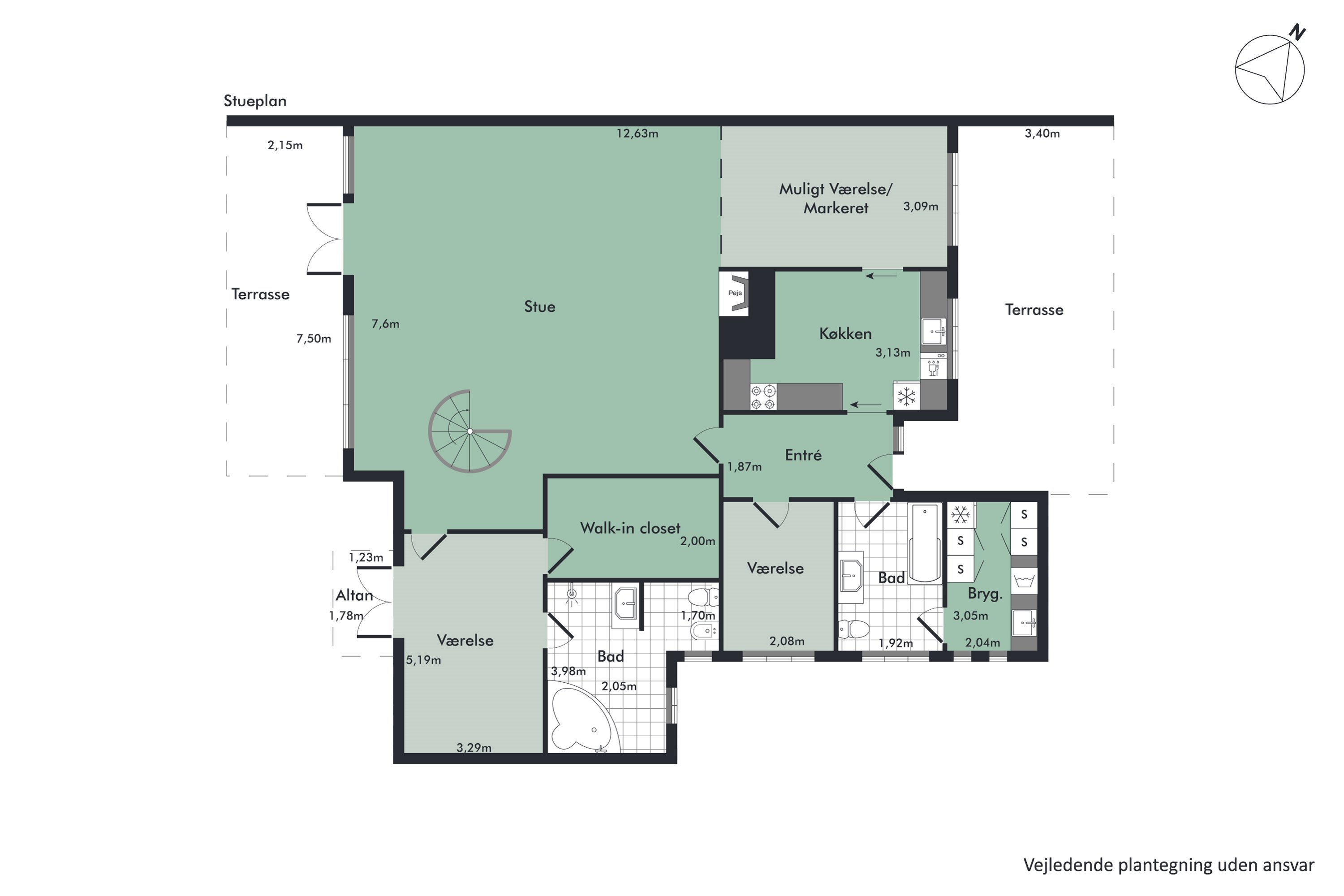 Plantegninger billede af Udsigten 19, Hobro By, 9500 Hobro