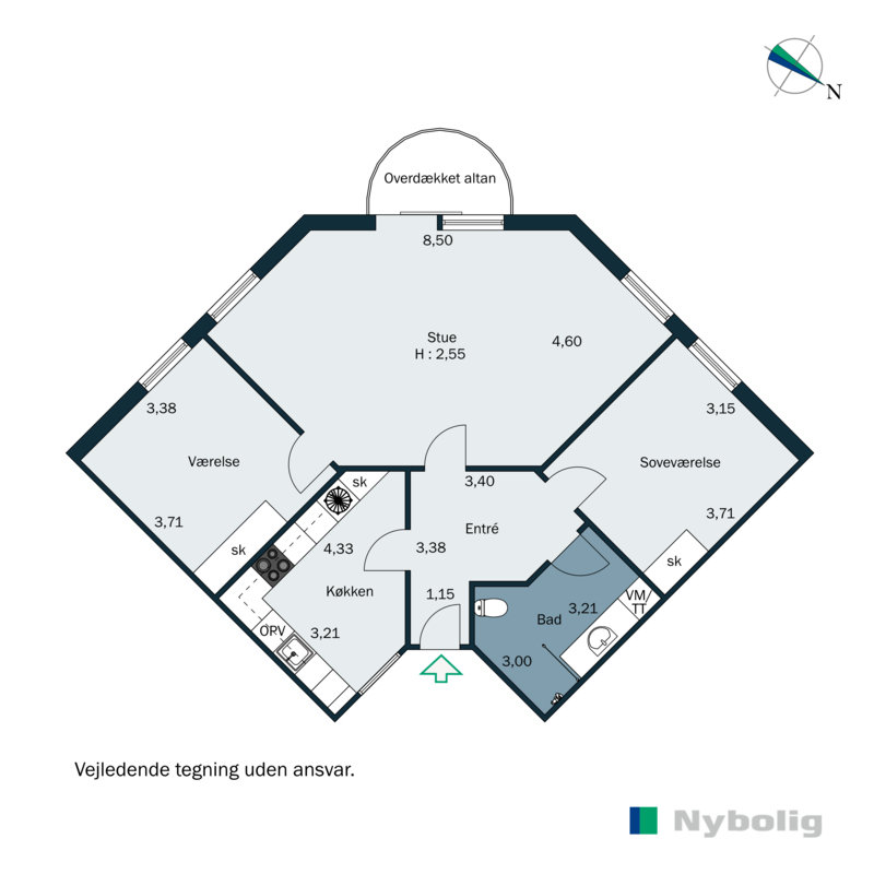 Plantegninger billede af Nørregade 7K, 1., 6600 Vejen