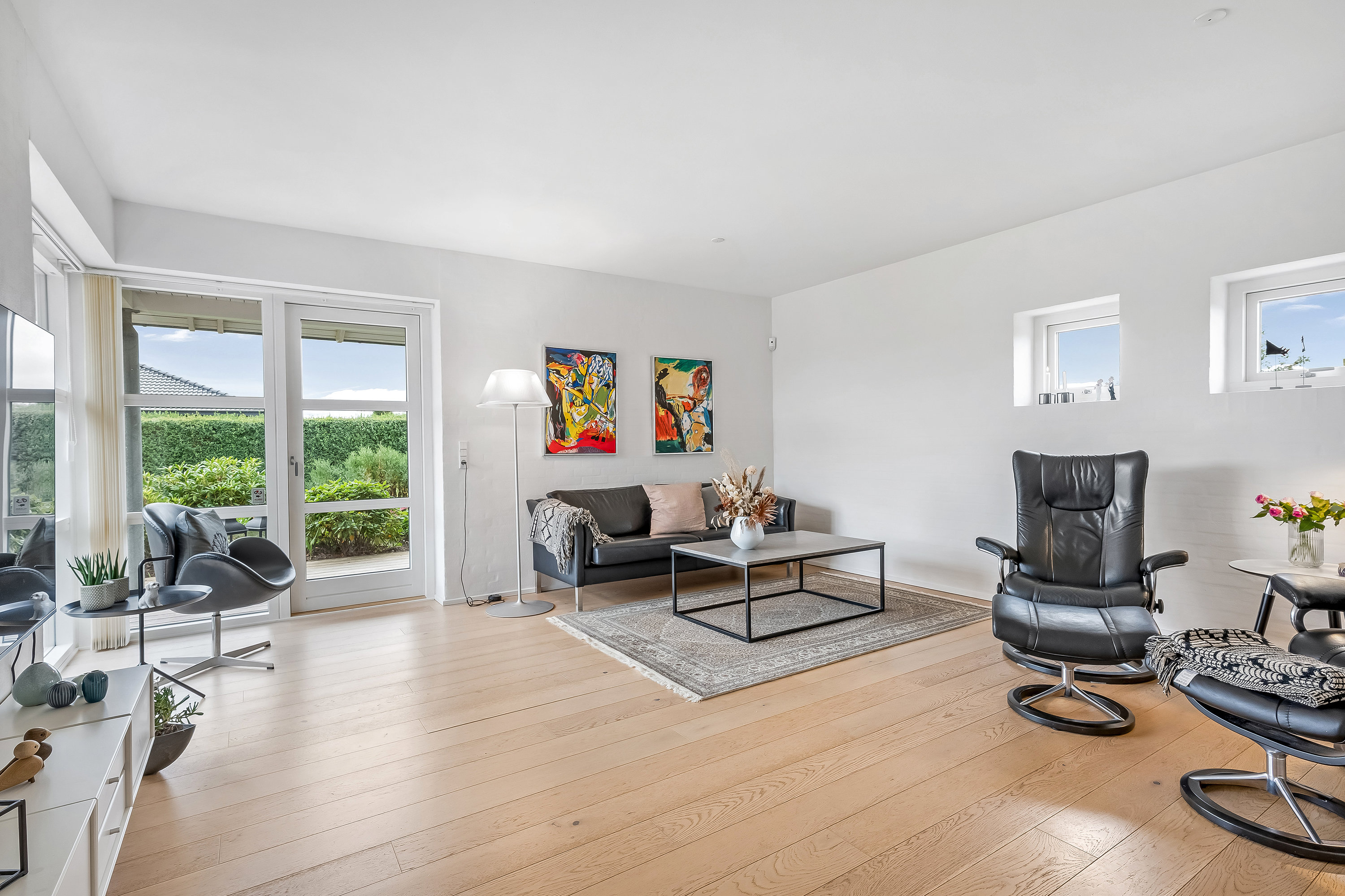 Fremhævet stue billede i fuldskærmstilstand. Billede af Højgårdsparken 55, 7560 Hjerm